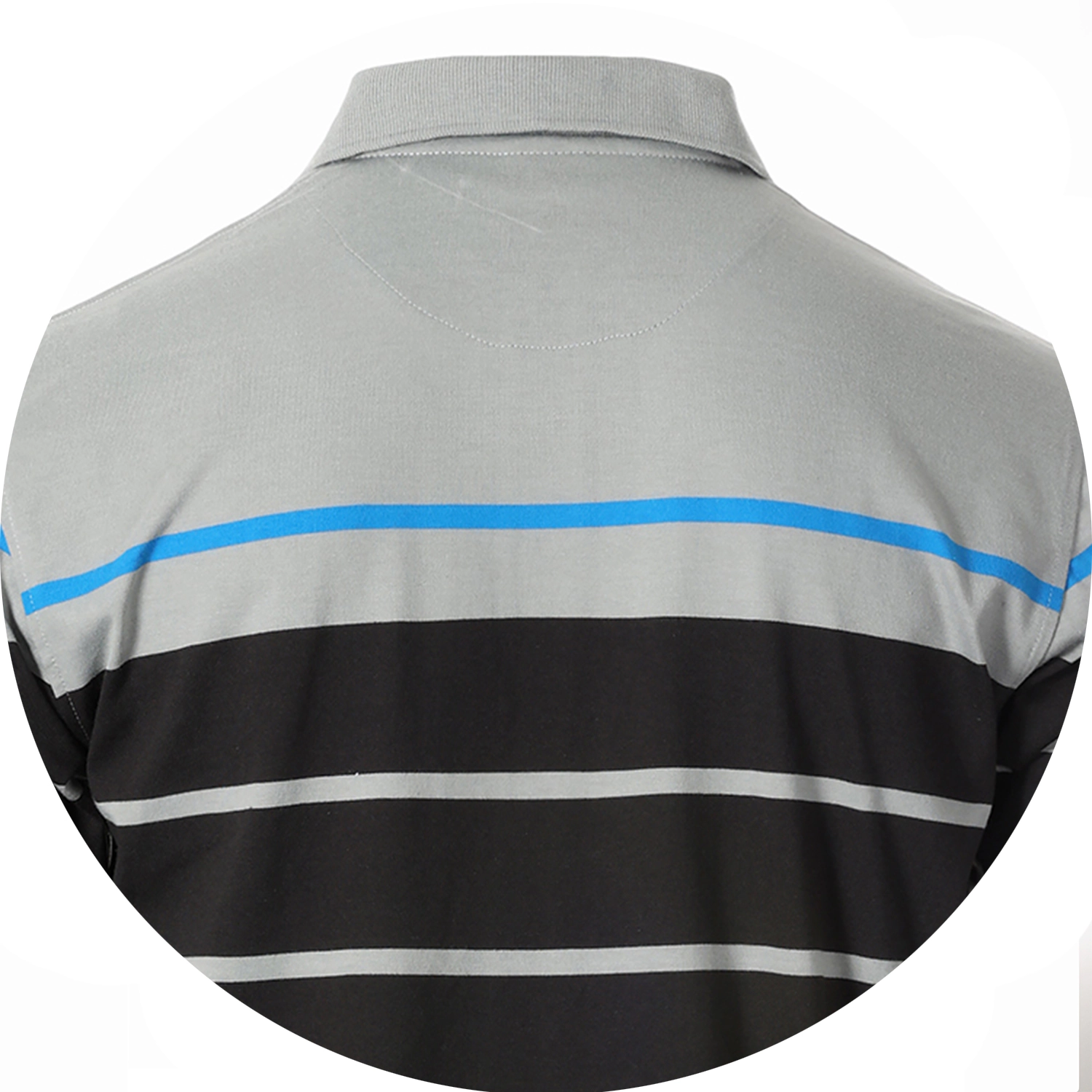 Gioberti Men's Single Stripe Polo Shirt With Pocket
