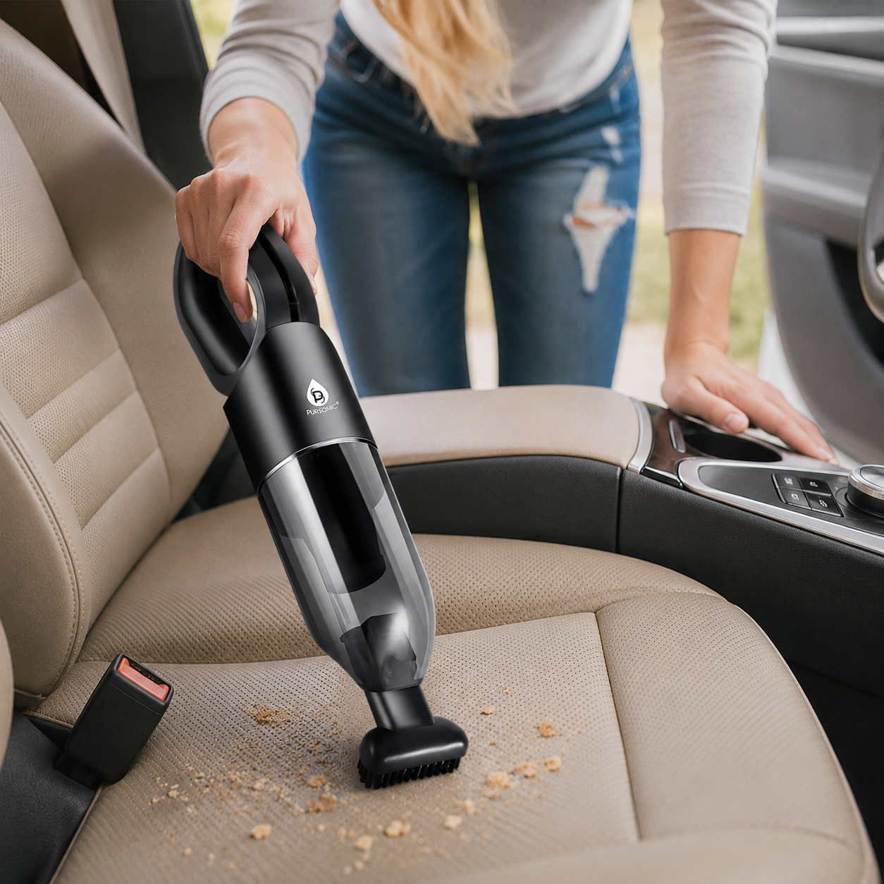 Pursonic Unisex Portable Cleaning Duo: Cordless Handheld Vacuum Cleaner & Power Scrubber