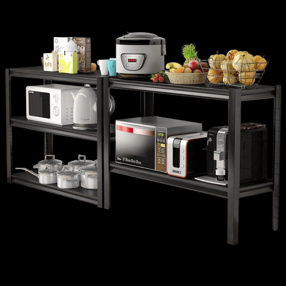 Flynama Adjustable 5 tier metal shelf living room bedroom kitchen garage tool room