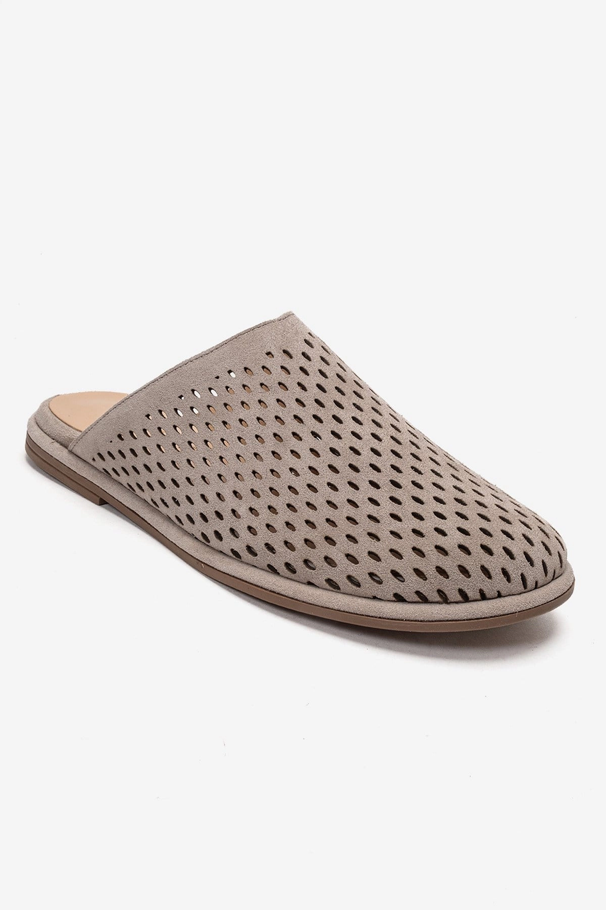 Forever & Always Womens Melara Leather Slip On Mules