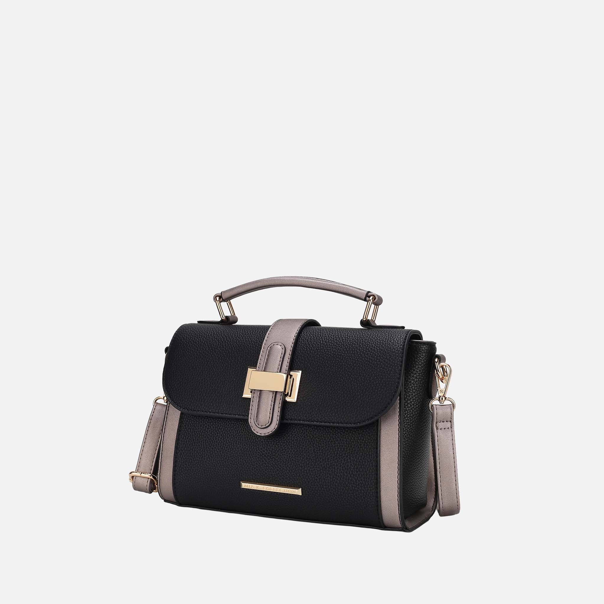 Mia K Collection Willa Women’s Color-Block Vegan Leather Shoulder Bag