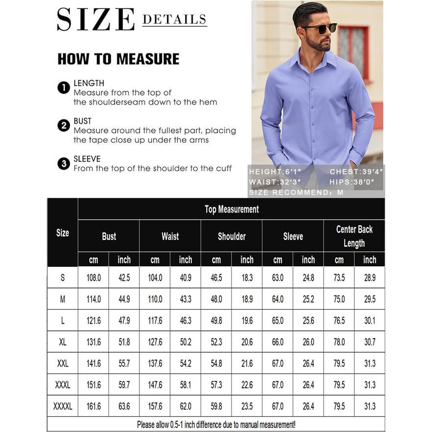 COOFANDY Mens Dressy Long Sleeve Shirts Fall Button Down Collar Solid Casual Tops