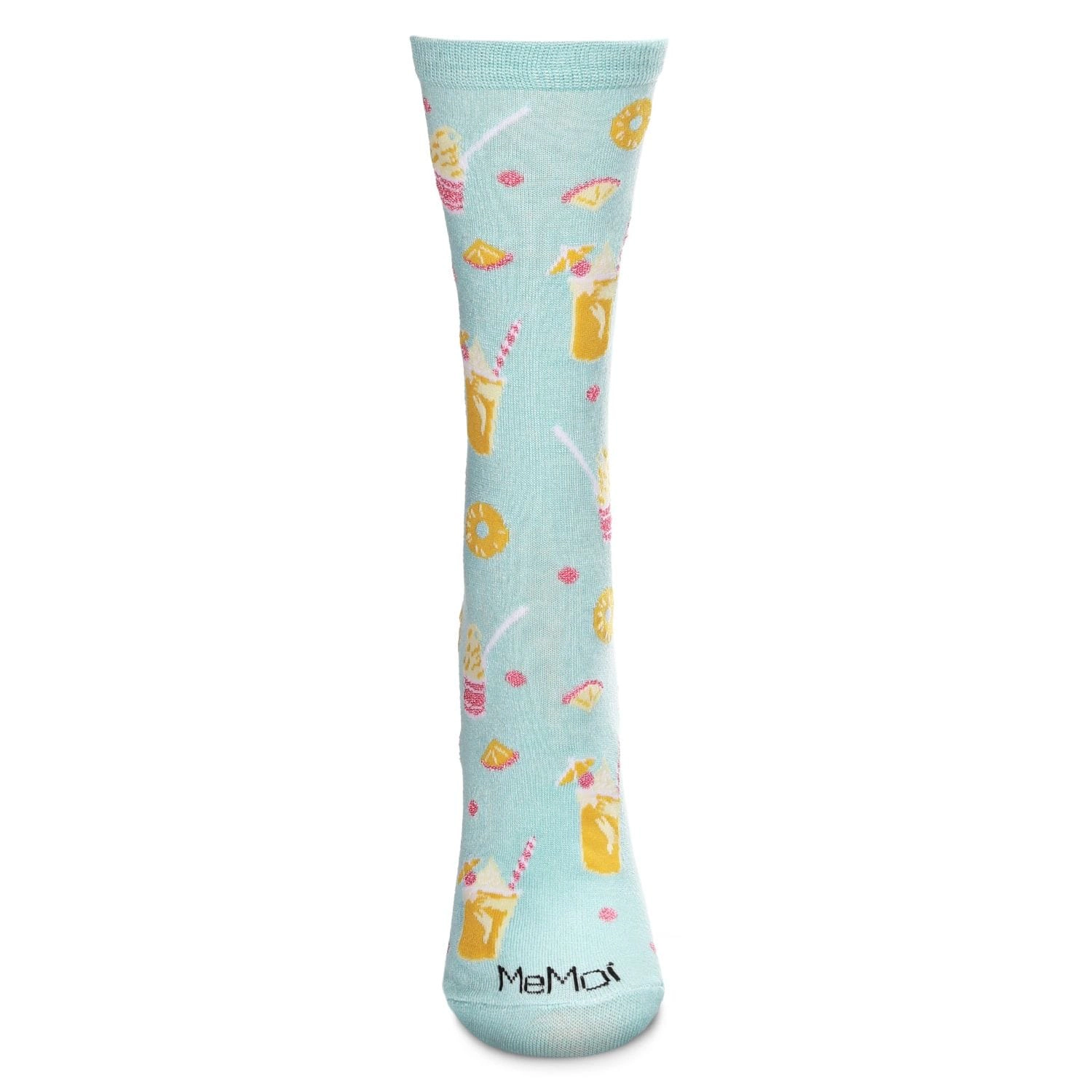 MeMoi Pineapple Whip Bamboo Blend Crew Socks