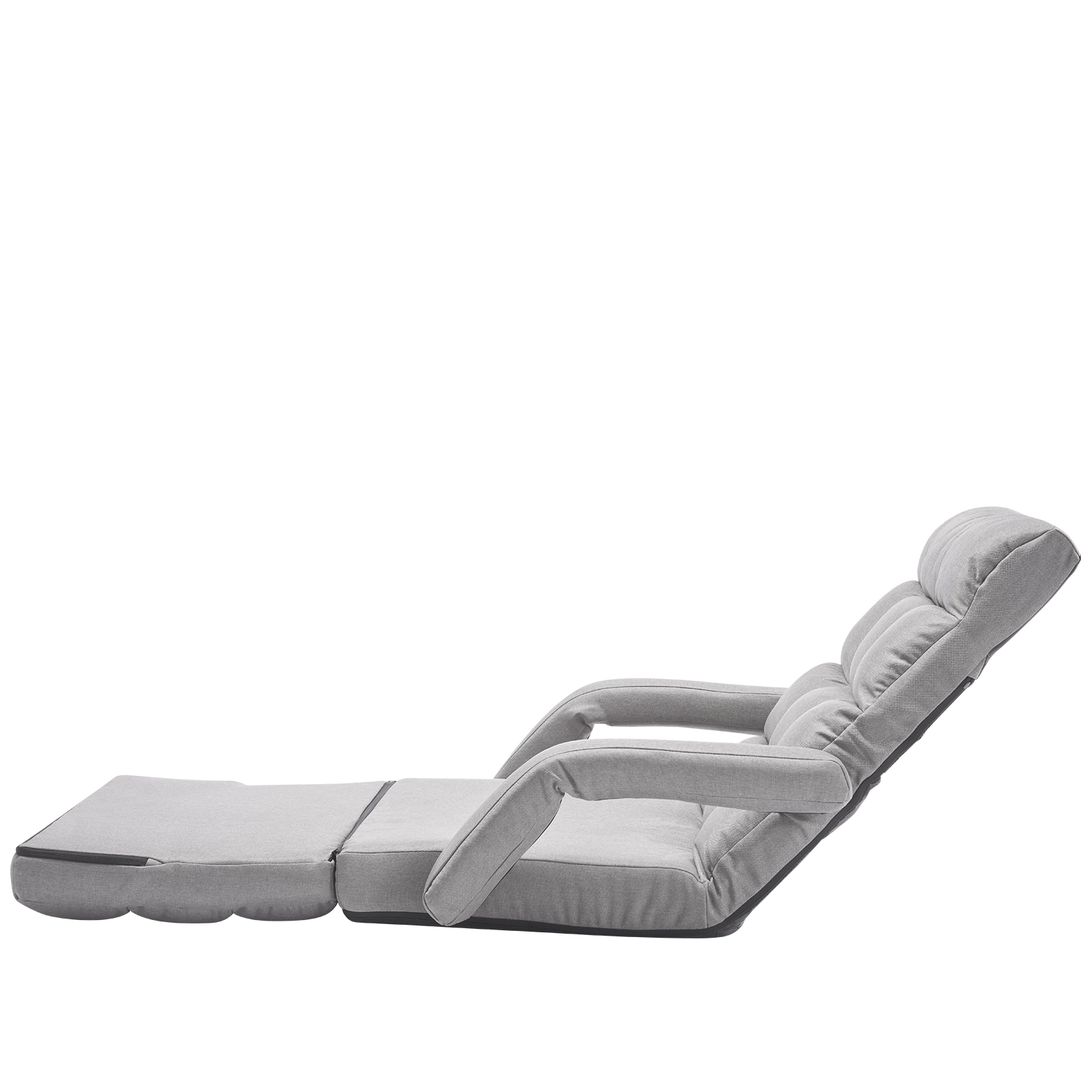 HONGGE Floor Chair 5 Adjustable Positions Folding Floor Gaming Chair with Ergonomic Back Support Sturdy Metal Frame