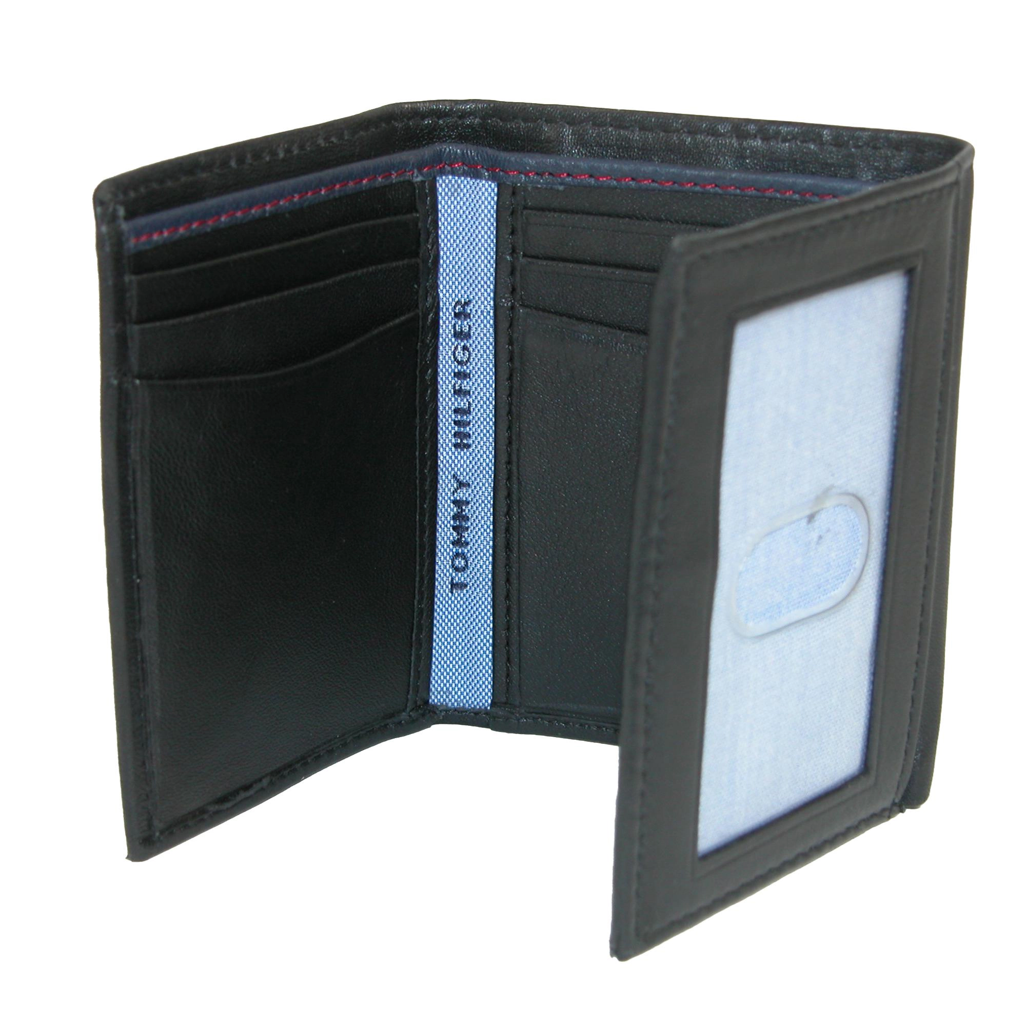 Tommy Hilfiger Men's Leather Oxford Slim Trifold Wallet