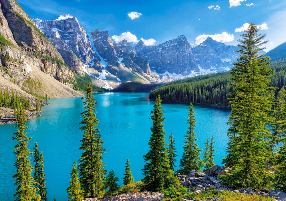 CASTORLAND 500 Piece Jigsaw Puzzles, Spring at Moraine Lake, Canada, Mountain view, Landscape puzzle, B-53810
