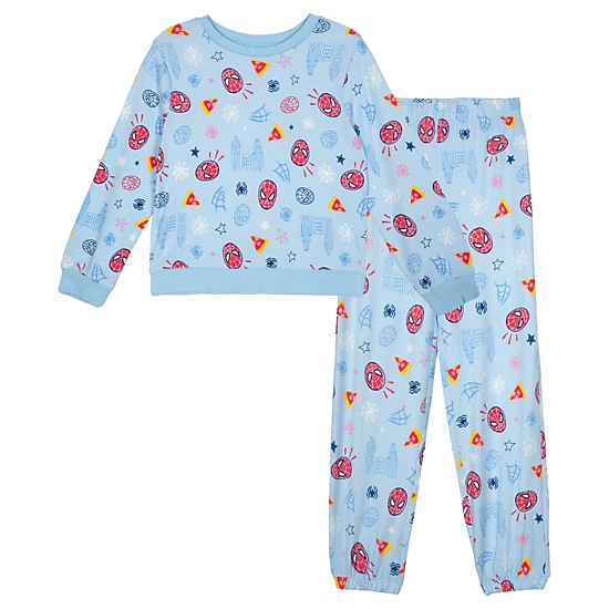 Marvel Spider-Man Boys' Loungewear 2-Piece Sweatshirt and Pants Set