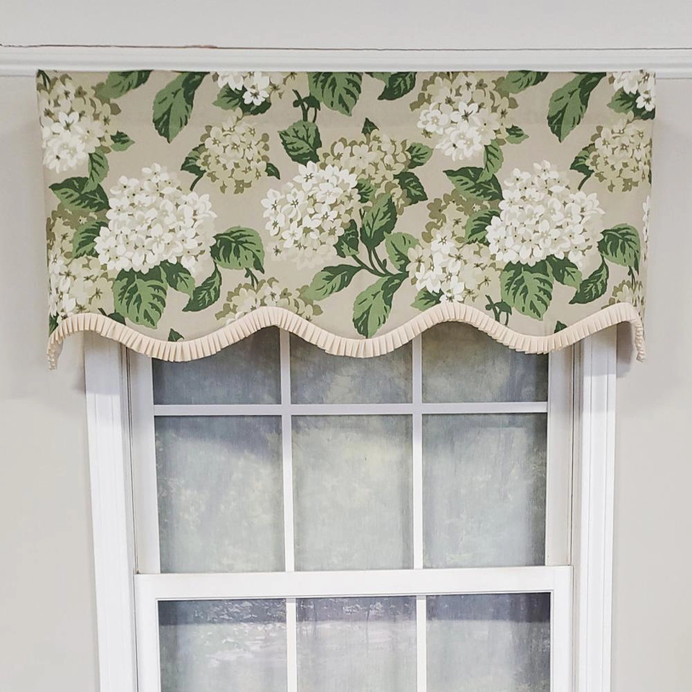 RLF Home Luxurious Modern Design Classic Summer Wind Provance Style Window Valance 50" x 16" Taupe