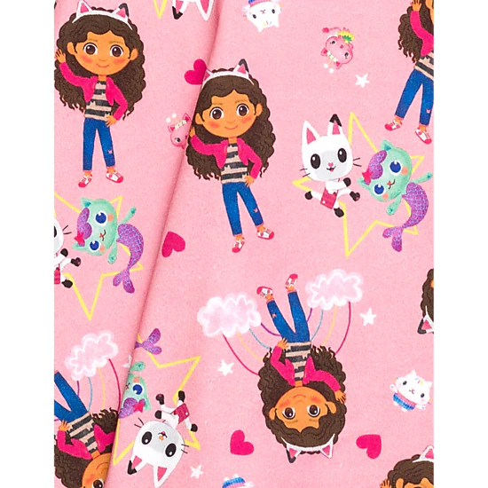 Dreamworks Gabby's Dollhouse Girls' Short Sleeve Skater Dress