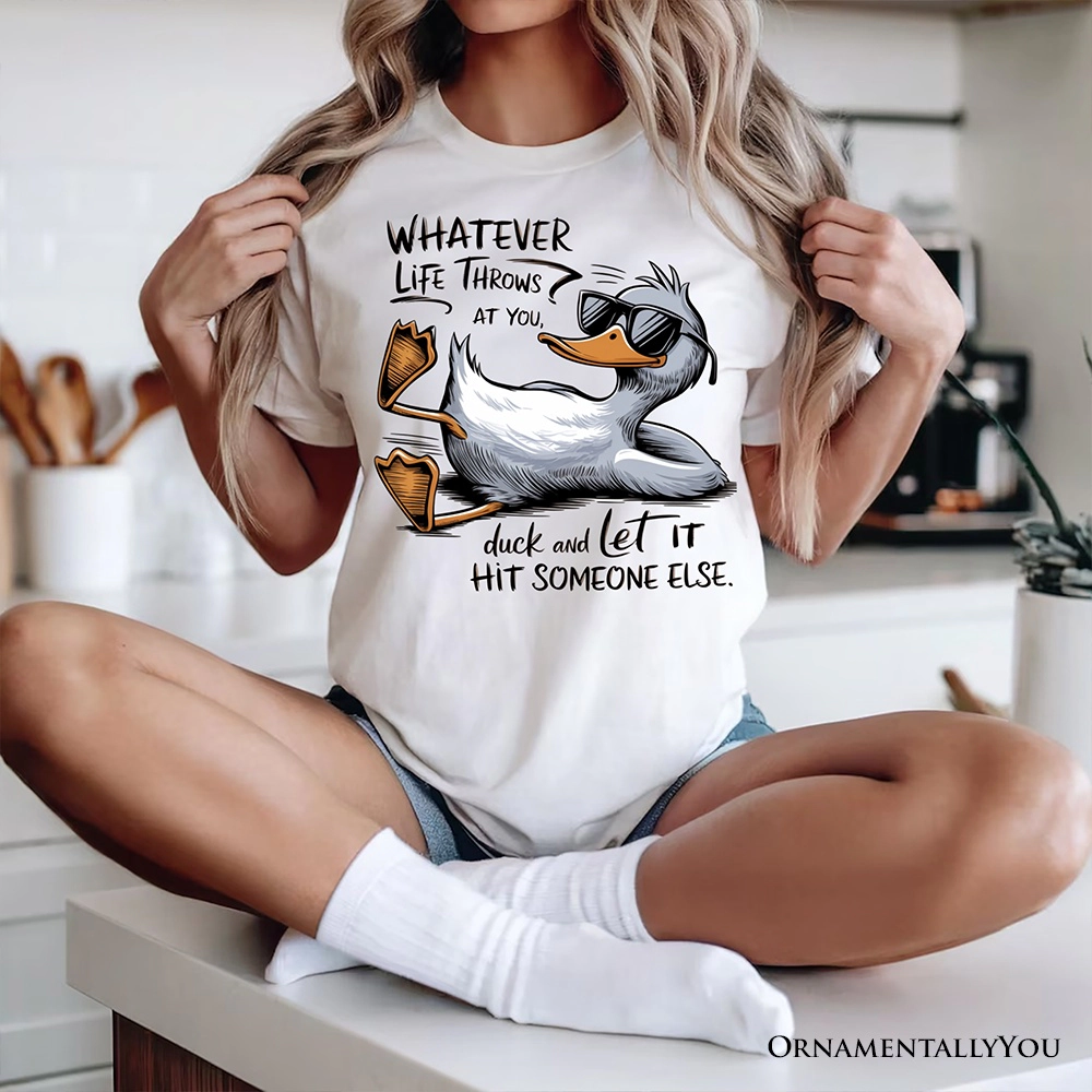 OrnamentallyYou Unisex Chill Duck Life Quote T-Shirt