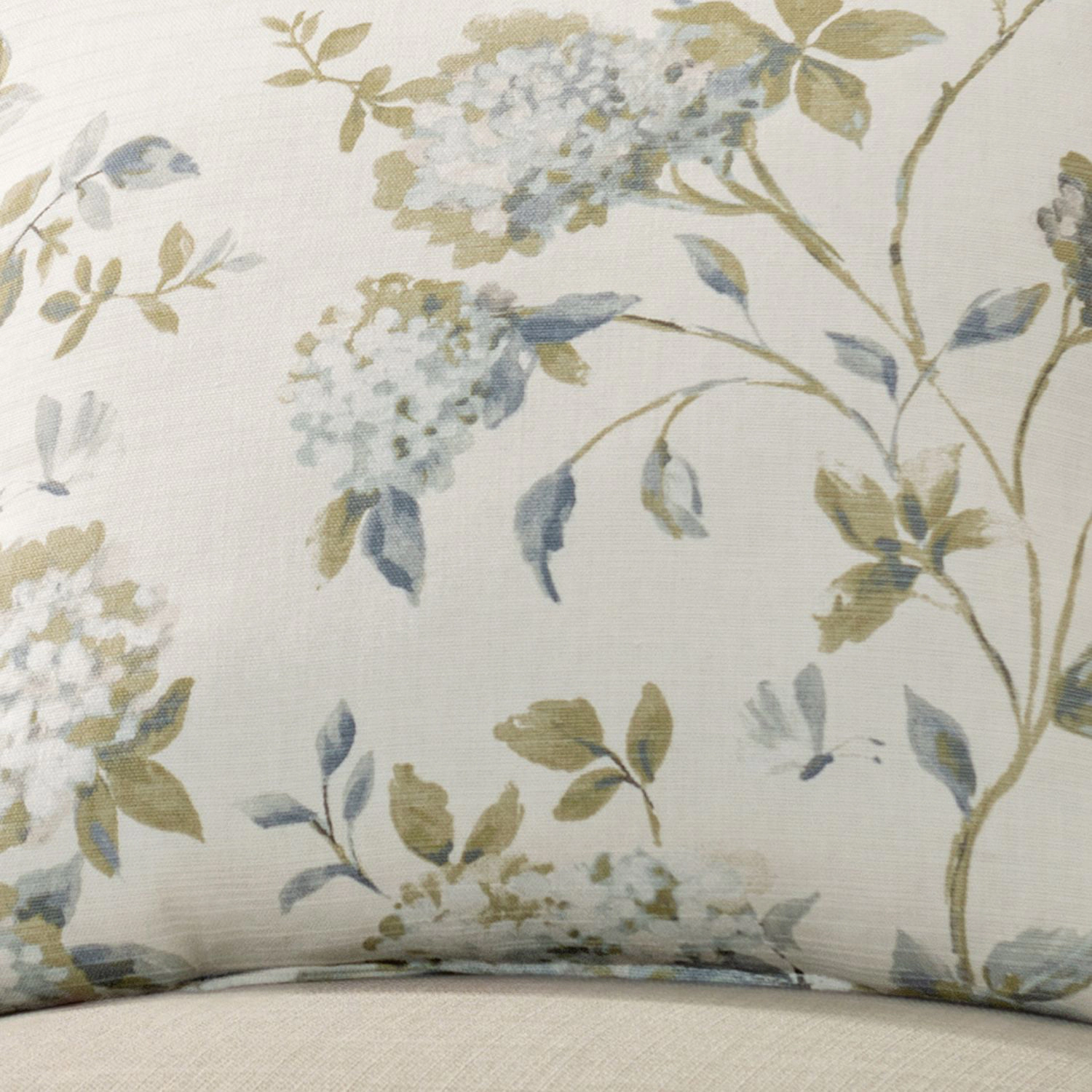 Ellis Curtain 48% Cotton 52% Polyester Abigail Poly Filled Toss Pillow 17" x 17" Porcelain