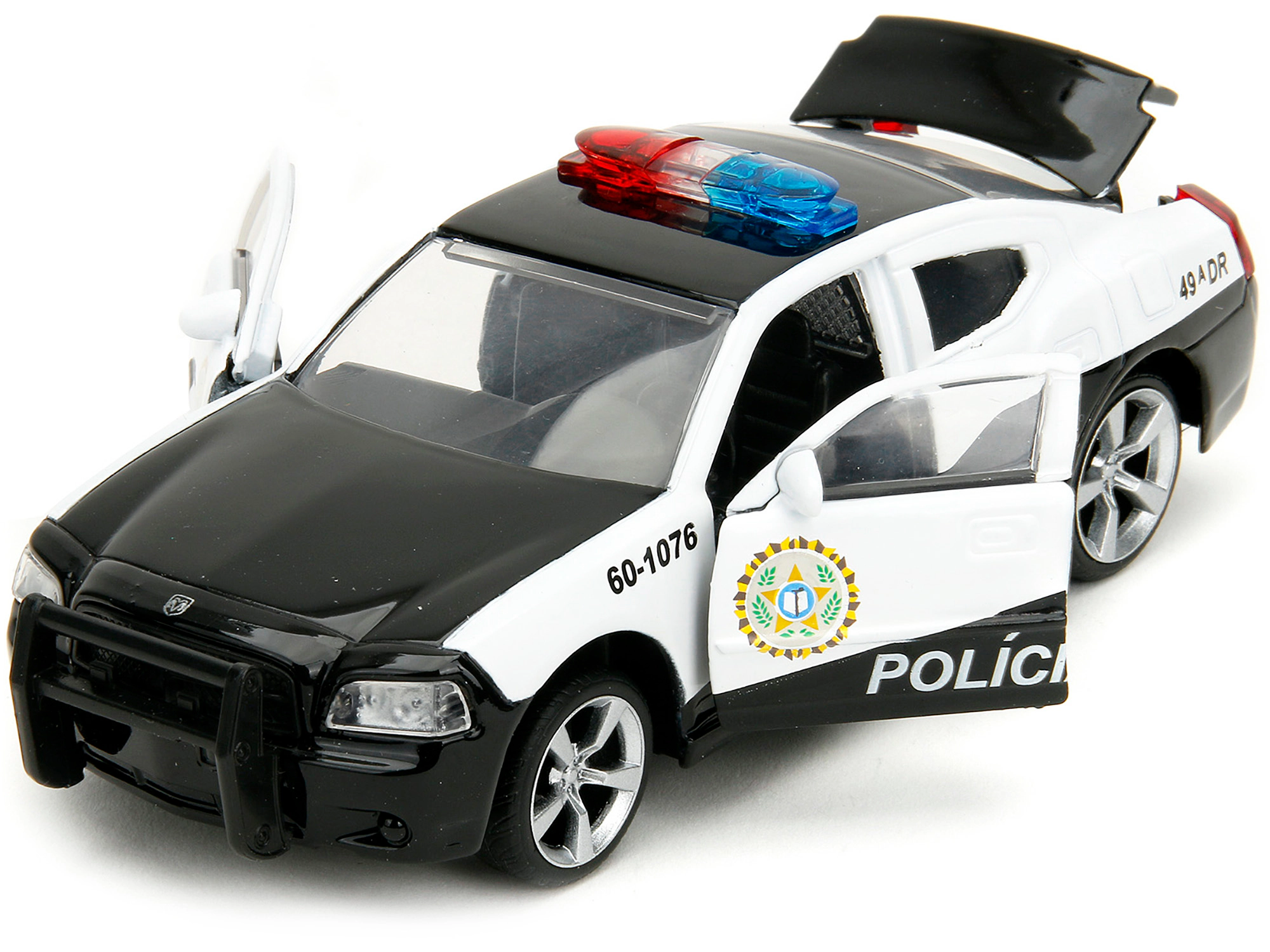 Jada 2006 Dodge Charger Police Black and White "Policia Civil" "Fast & Furious" Series 1/ Diecast Model Car by Jada