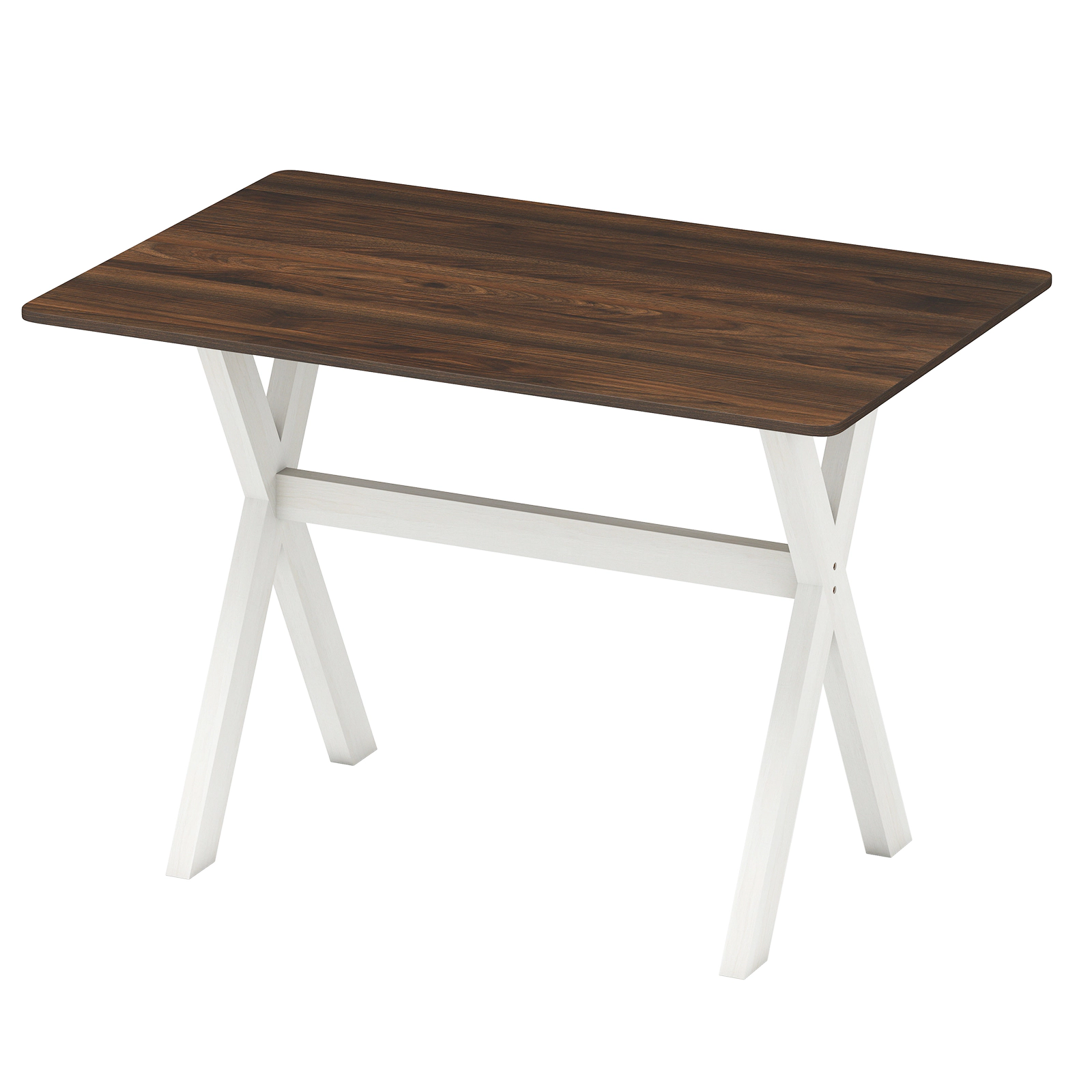 LJG Modern Dining Table Wooden Kitchen Table with x-Shaped Frame