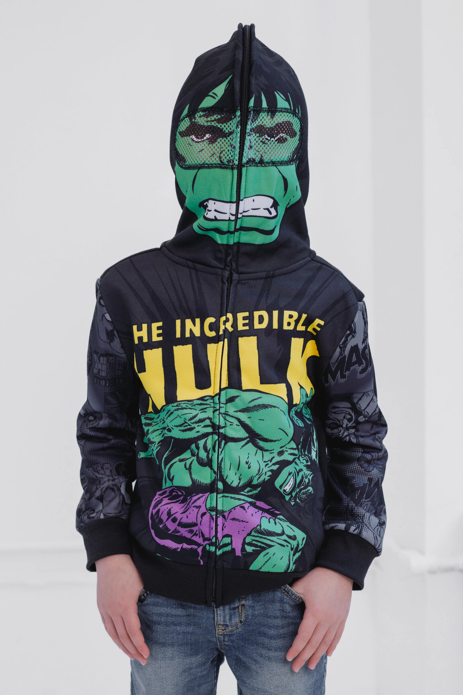 Marvel Boys' Cosplay Fleece Zip-Up Hoodie