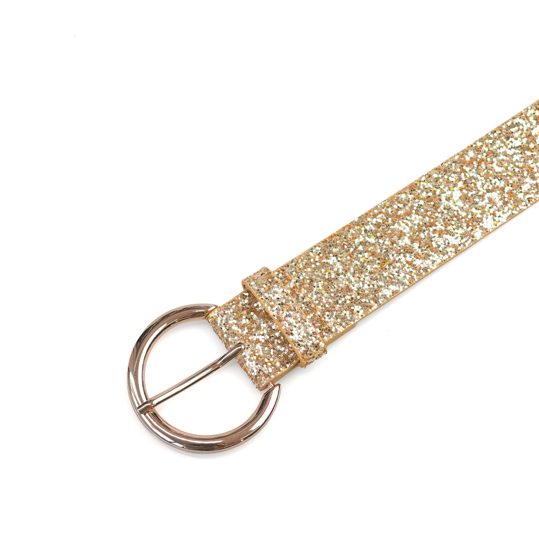 AGP PARIS Gold Metallic Women's Belt