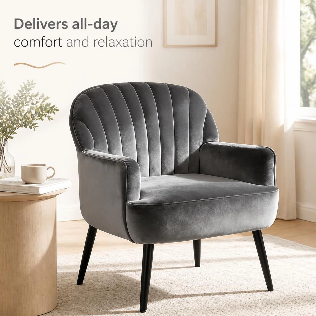 GOODSILO Comfortable Upholstered Accent Chair