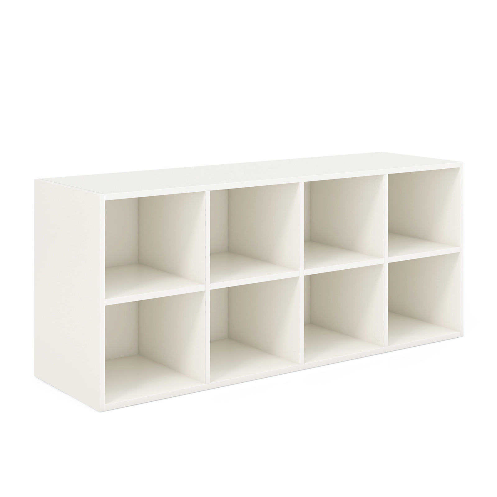 SUGIFT White 500 LBS Weight Capacity 8-Cubby Shoe Organizer 40 Inch Shoe Storage Rack