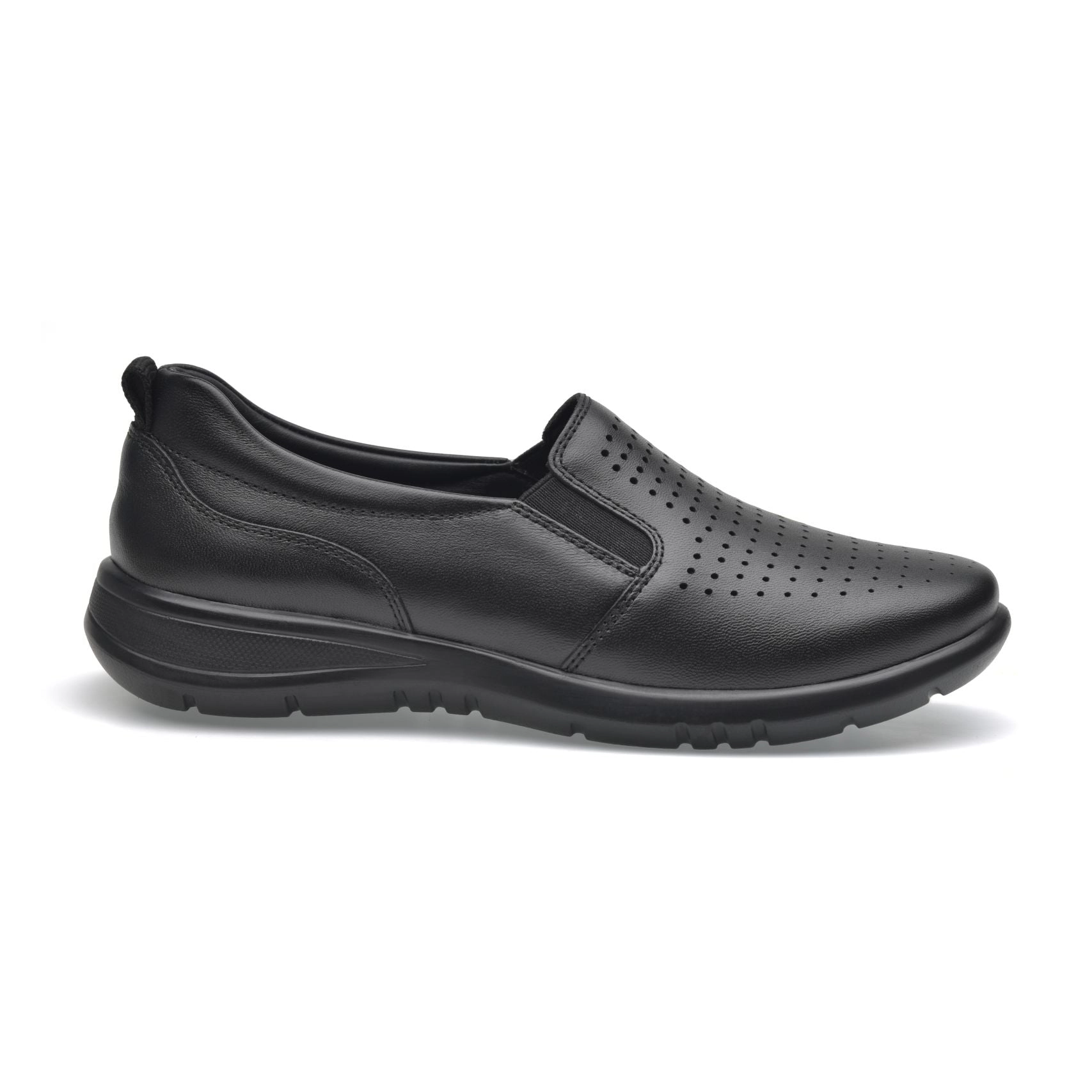 Pazstor Celeste 8607 Women's Lambskin Oxford Flats - Black