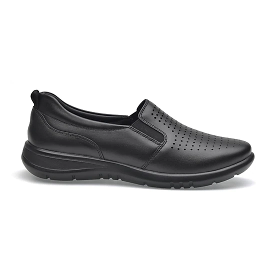 Pazstor Celeste 8607 Women's Lambskin Oxford Flats - Black