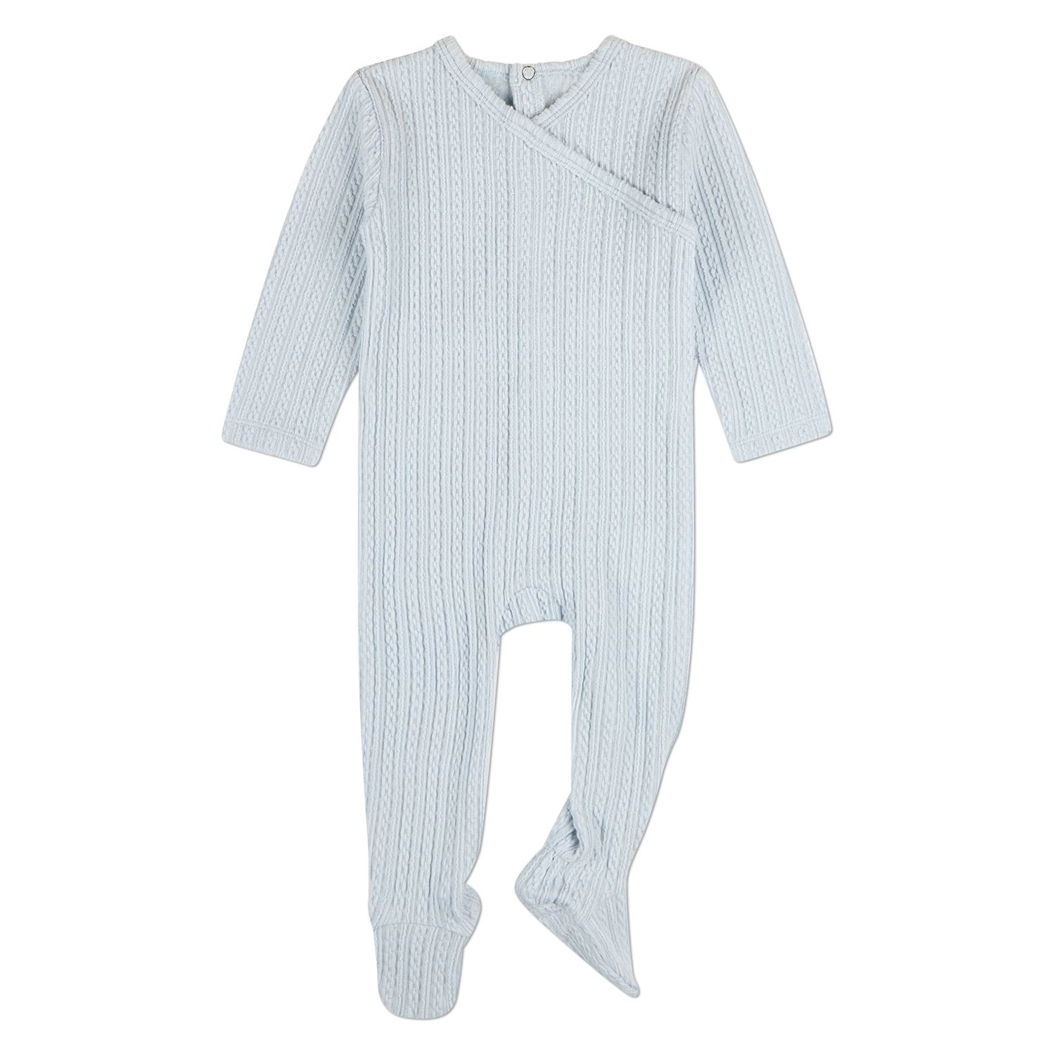 MeMoi Baby Delicate Link-Patterned Silky-Soft Tencel-Blend Footie