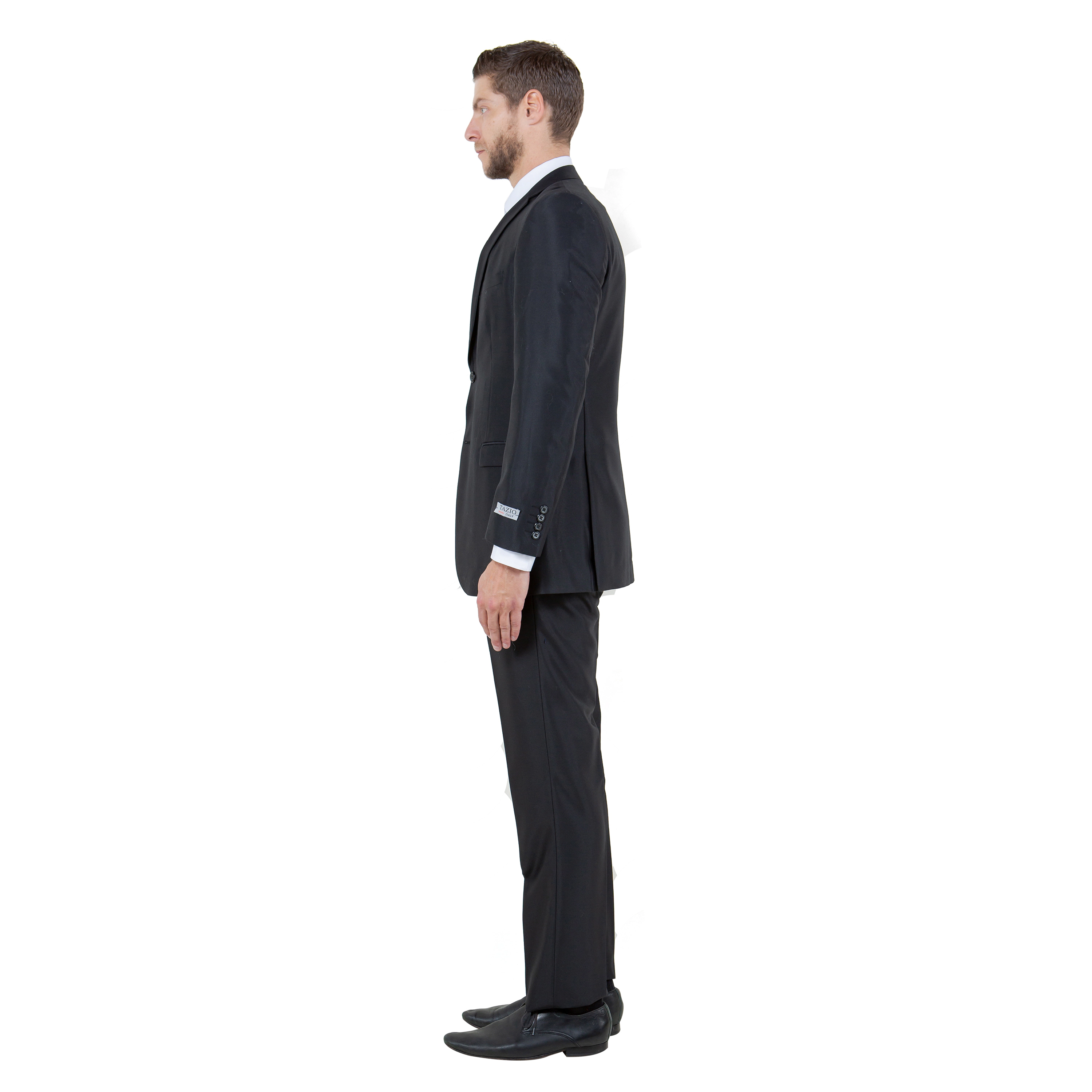 Tazzio Mens Shiny 3-Piece Suit Set