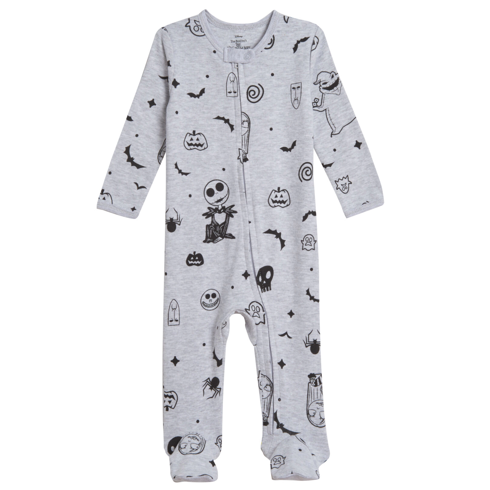 Disney Nightmare Before Christmas Baby Boys' 2-Pack Footed Sleep and Play