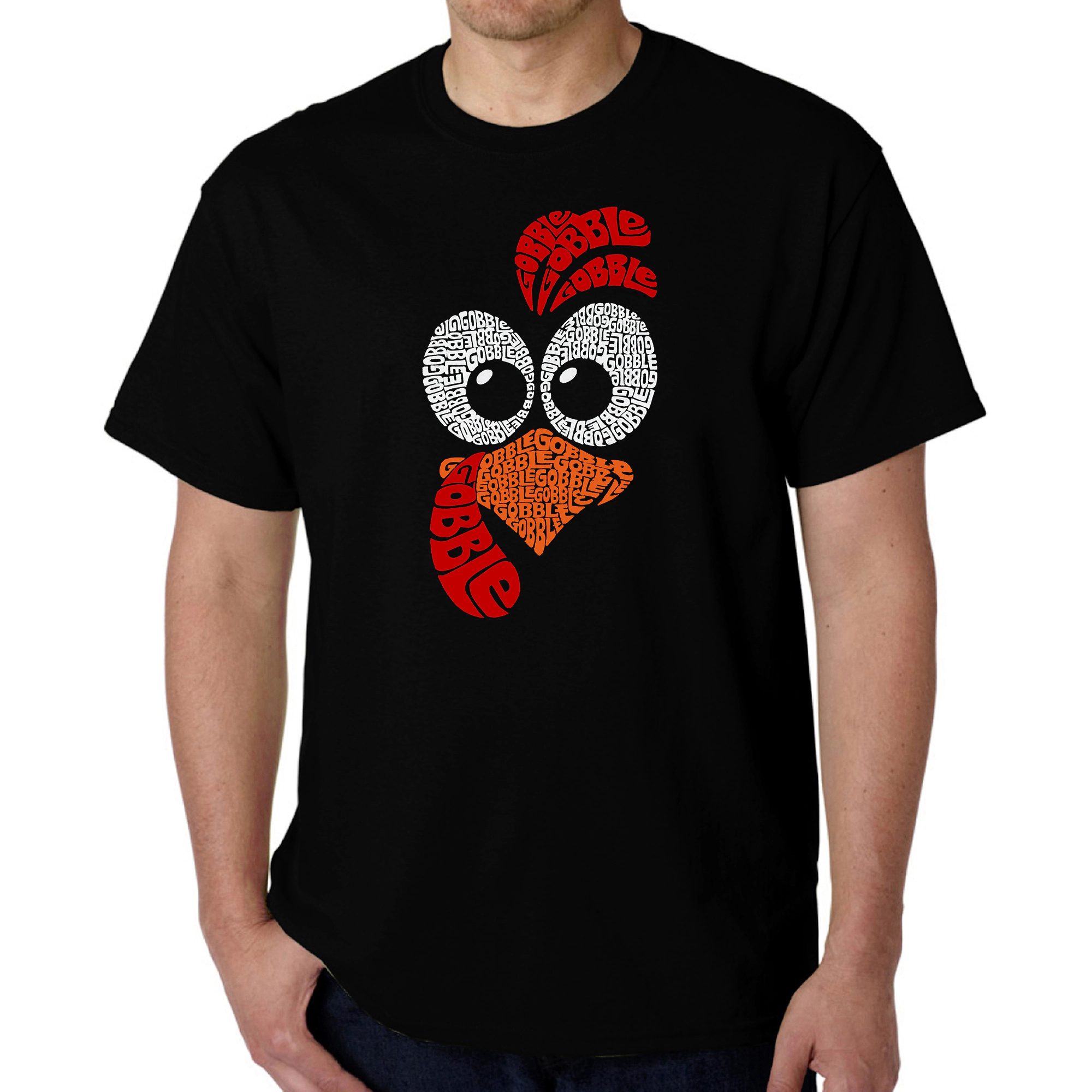 LA Pop Art Men's Word T-Shirt - Turkey Face