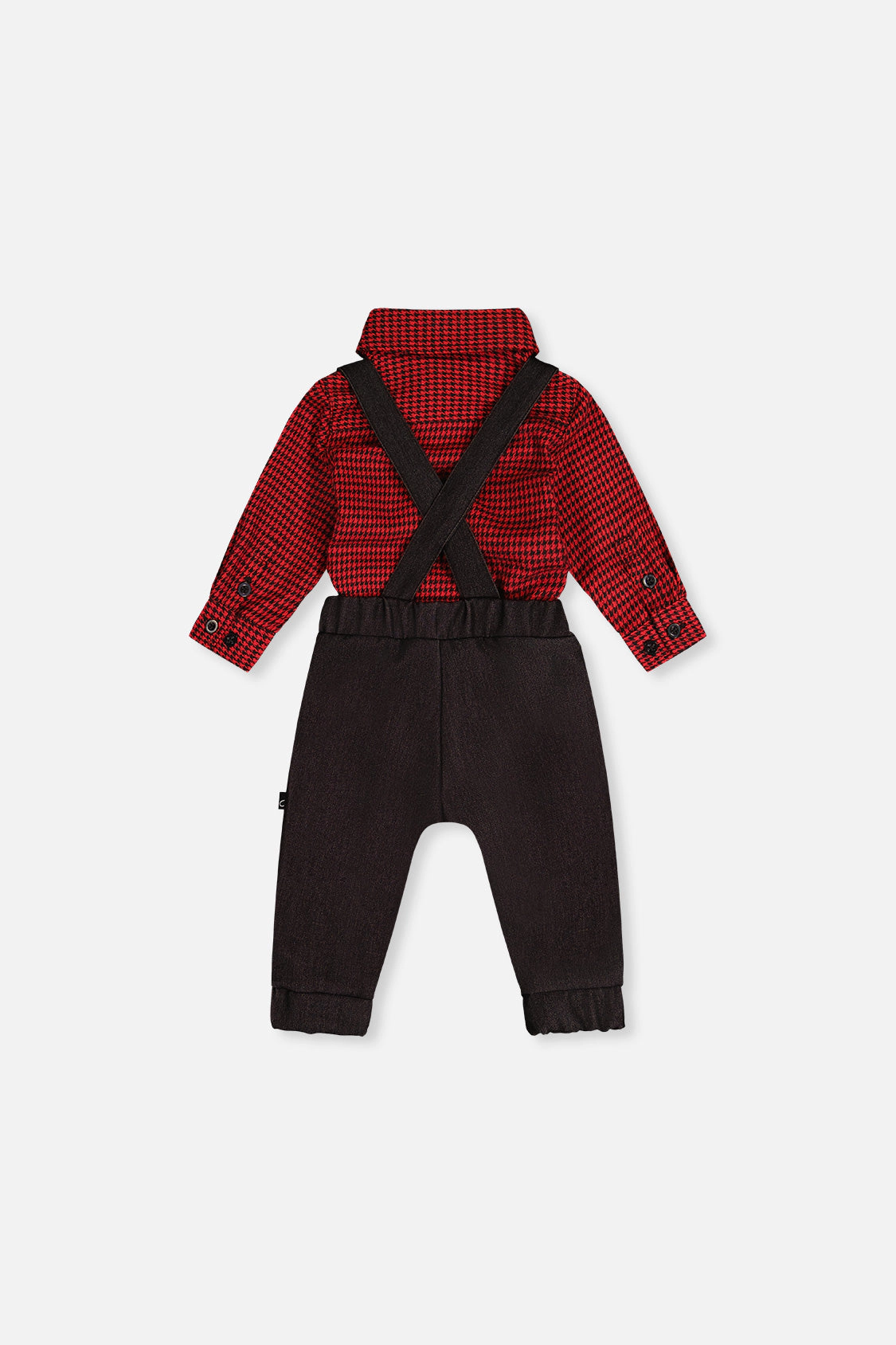 Deux par Boys Houndstooth Top & Pants Set