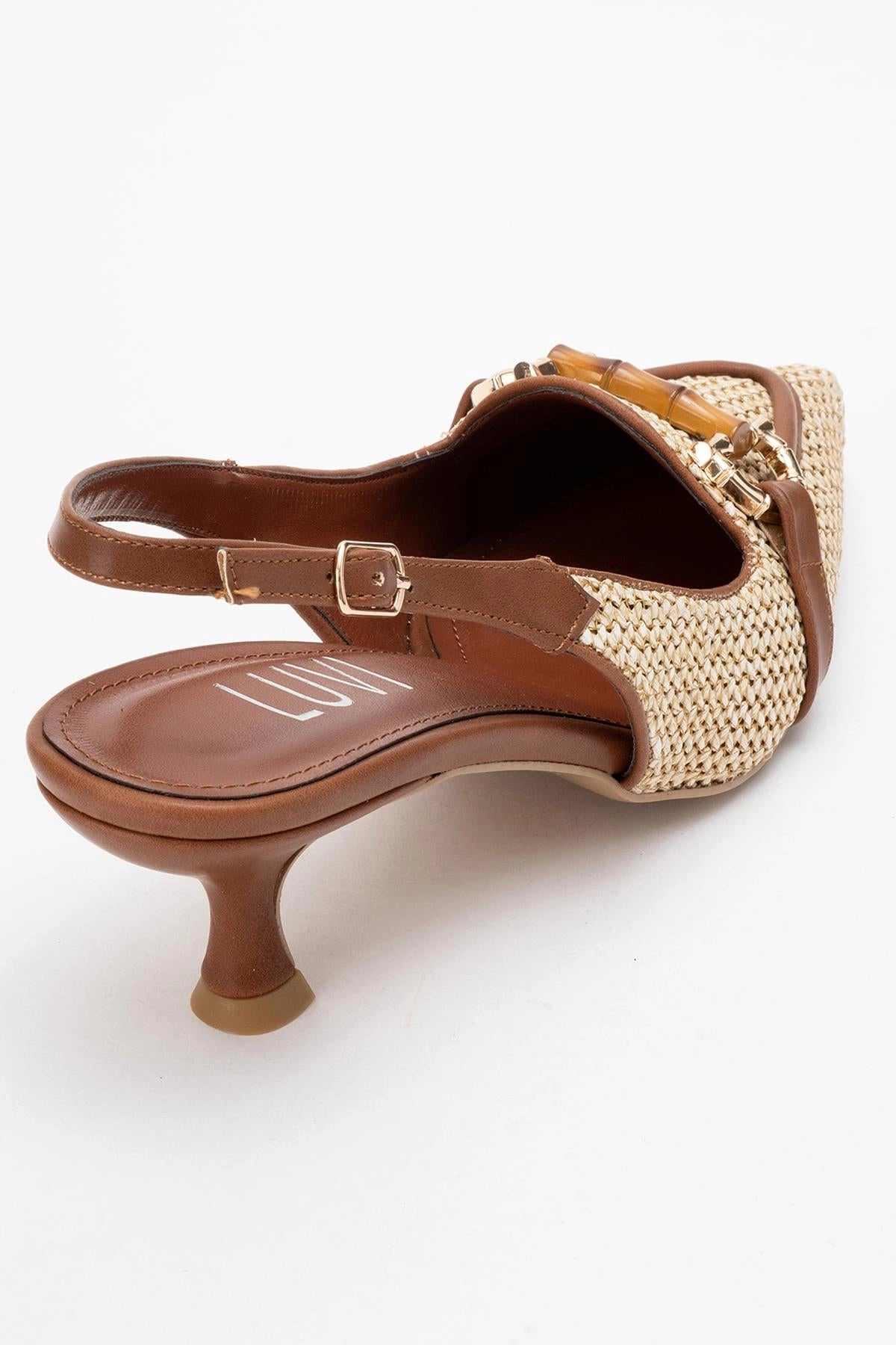 Prologue Shoes Womens Osca Pointed Toe Buckled Slingback Pump