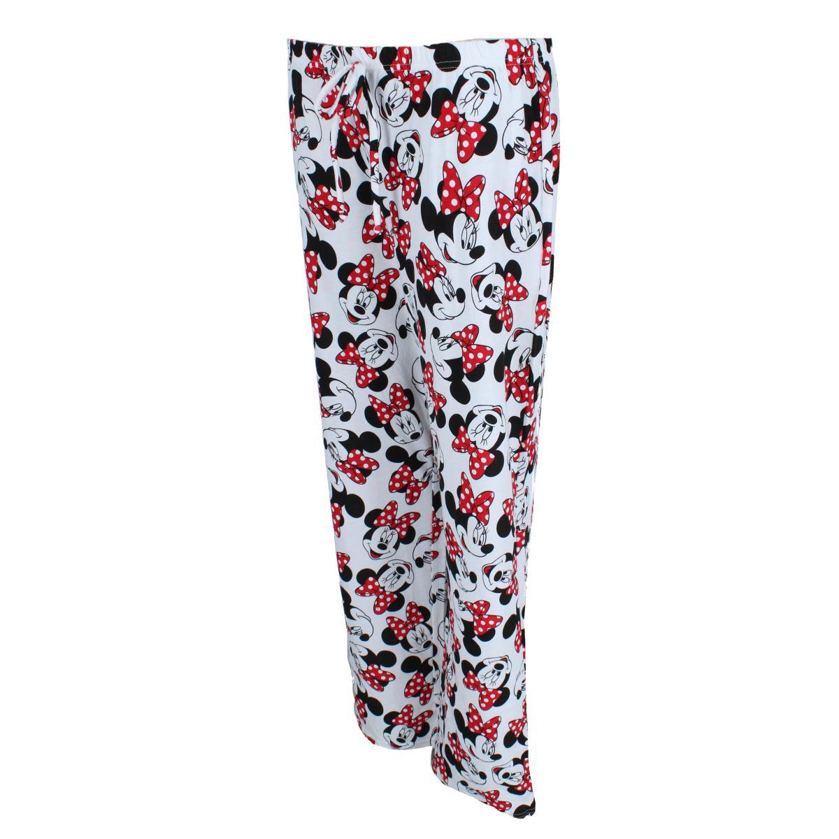 Jerry Leigh Women's Minnie Mouse Bow Toss Soft Pants