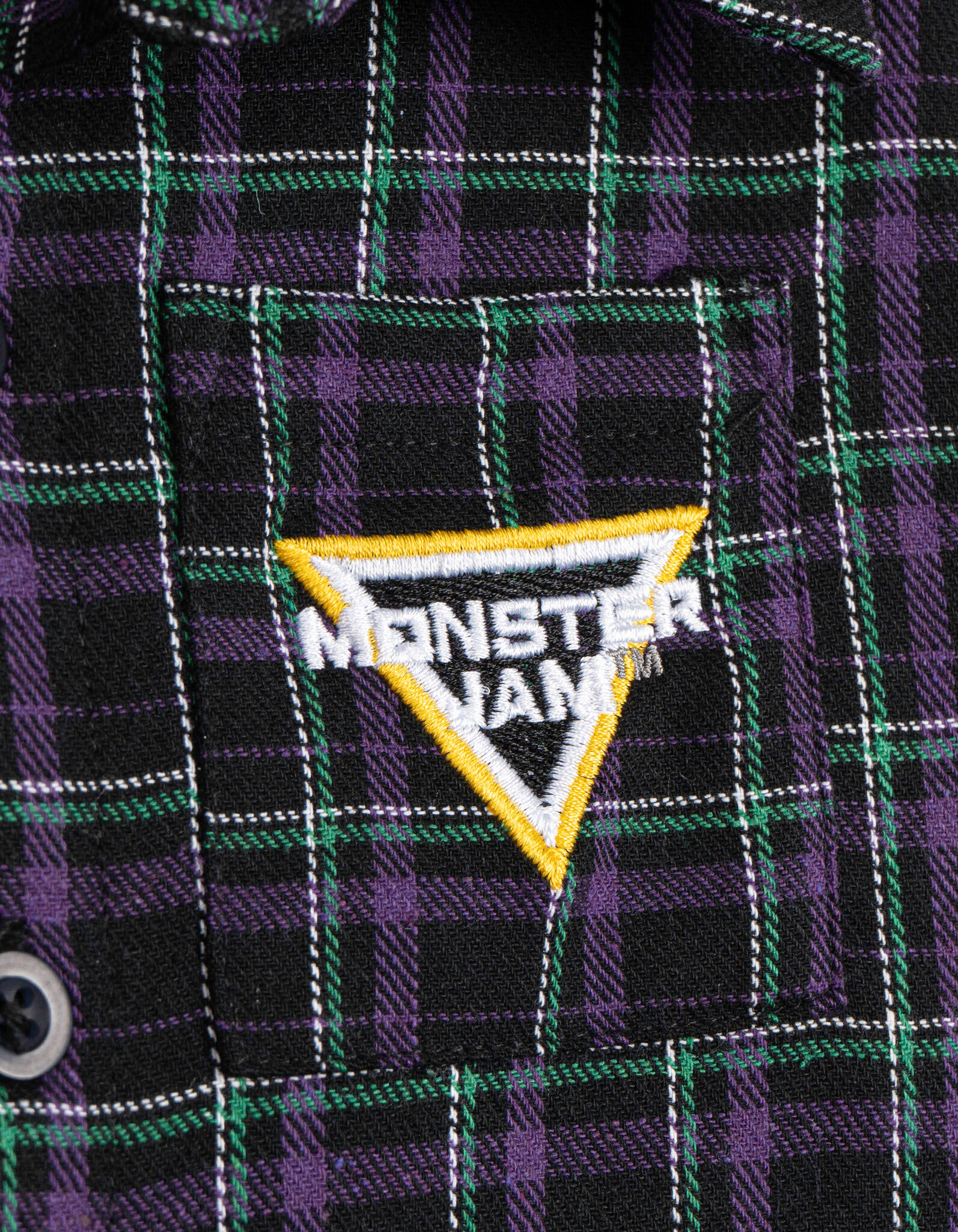 Monster Jam Grave Digger Matching Family Long Sleeve Button-Down Shirt