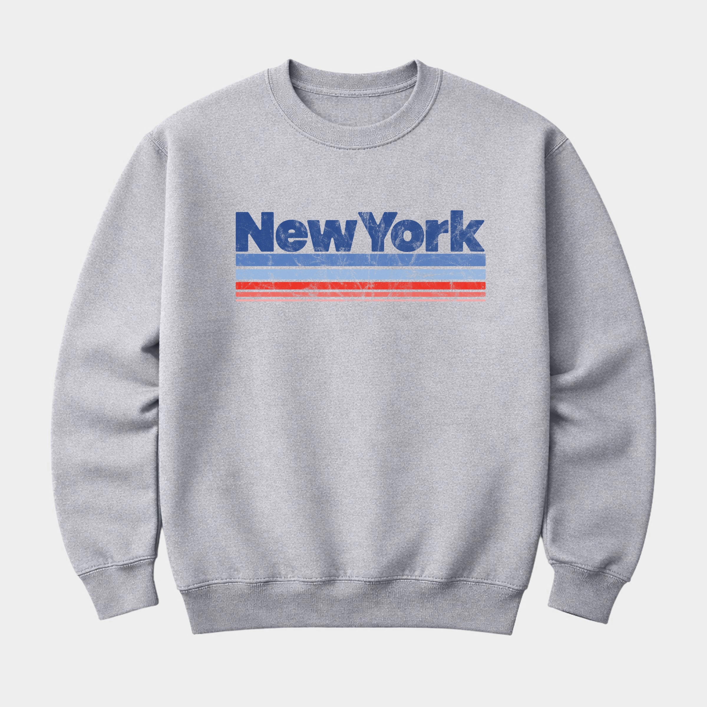 Simply Sage Market - Men's Graphic Sweatshirt New York Retro Stripes