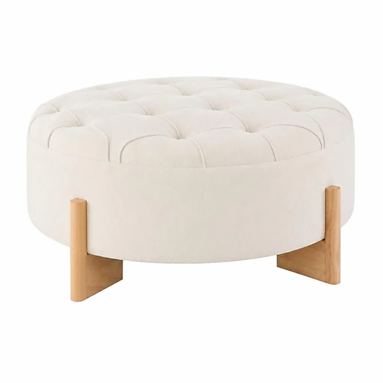 GOODSILO Square Upholstered Ottoman Foot Rest