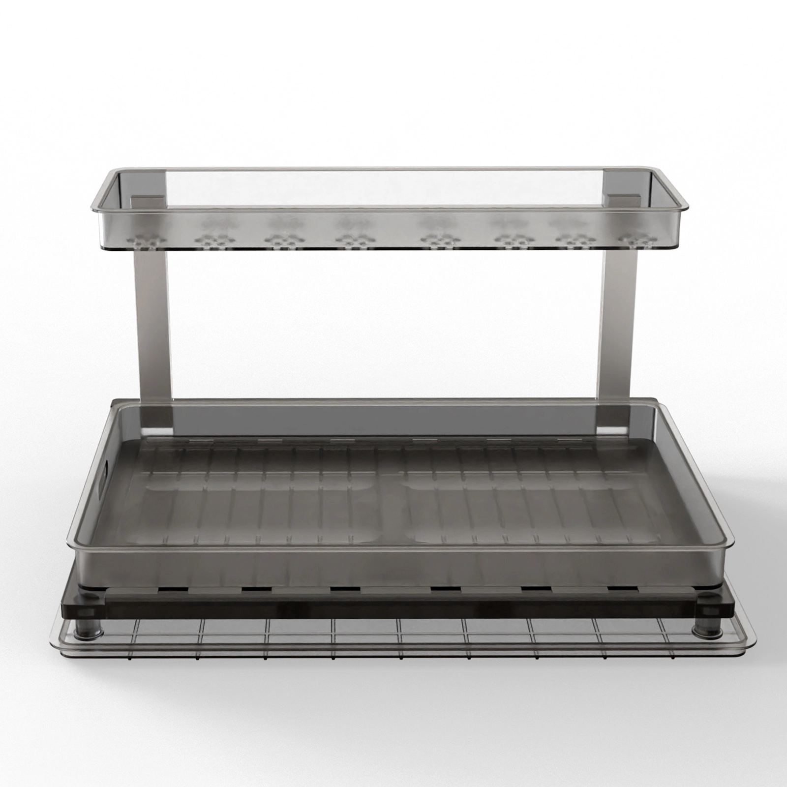 GBruno 2-Tier L-Shaped Under Sink Organizer
