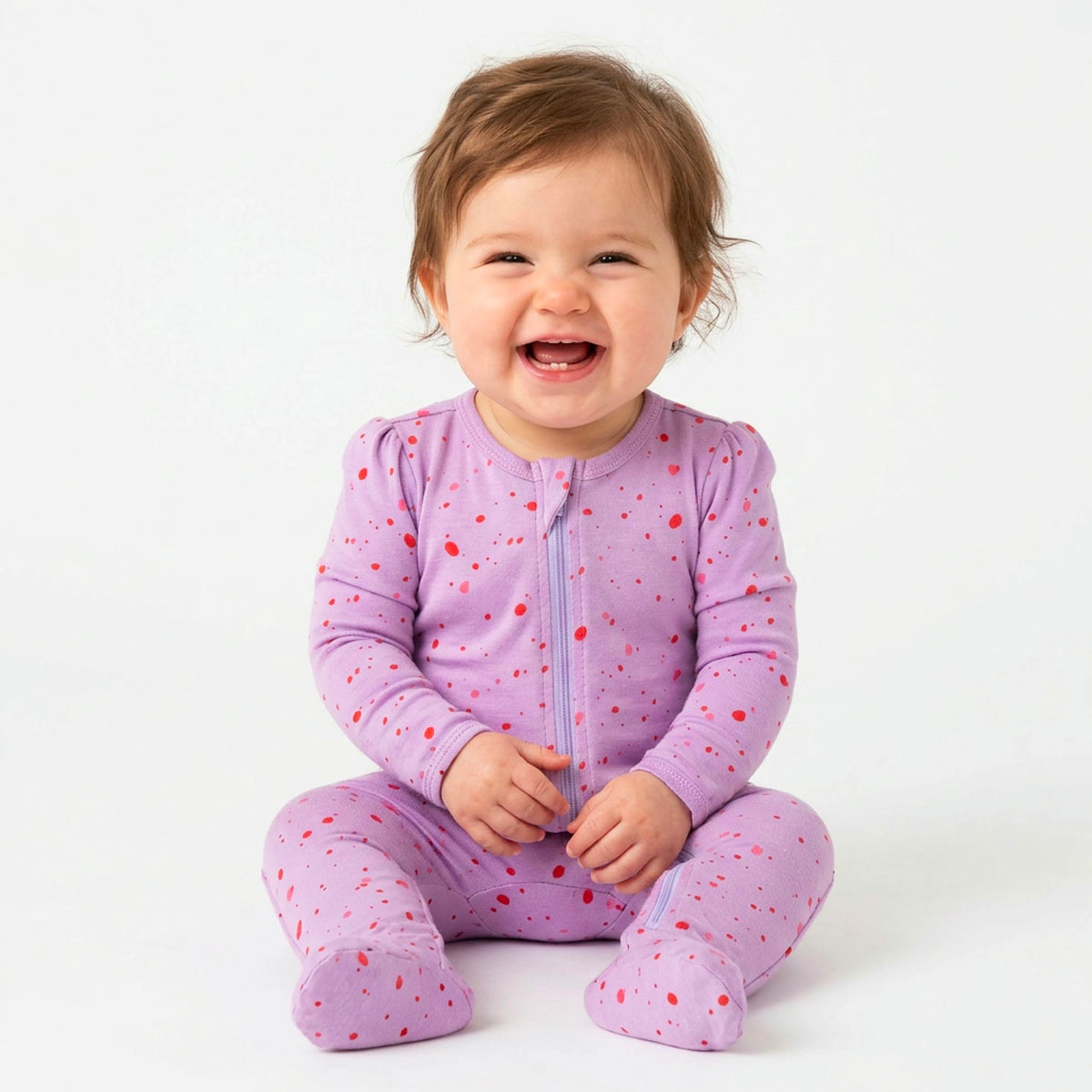 Rockets of Awesome Splatter Paint One-Piece For Baby Girl