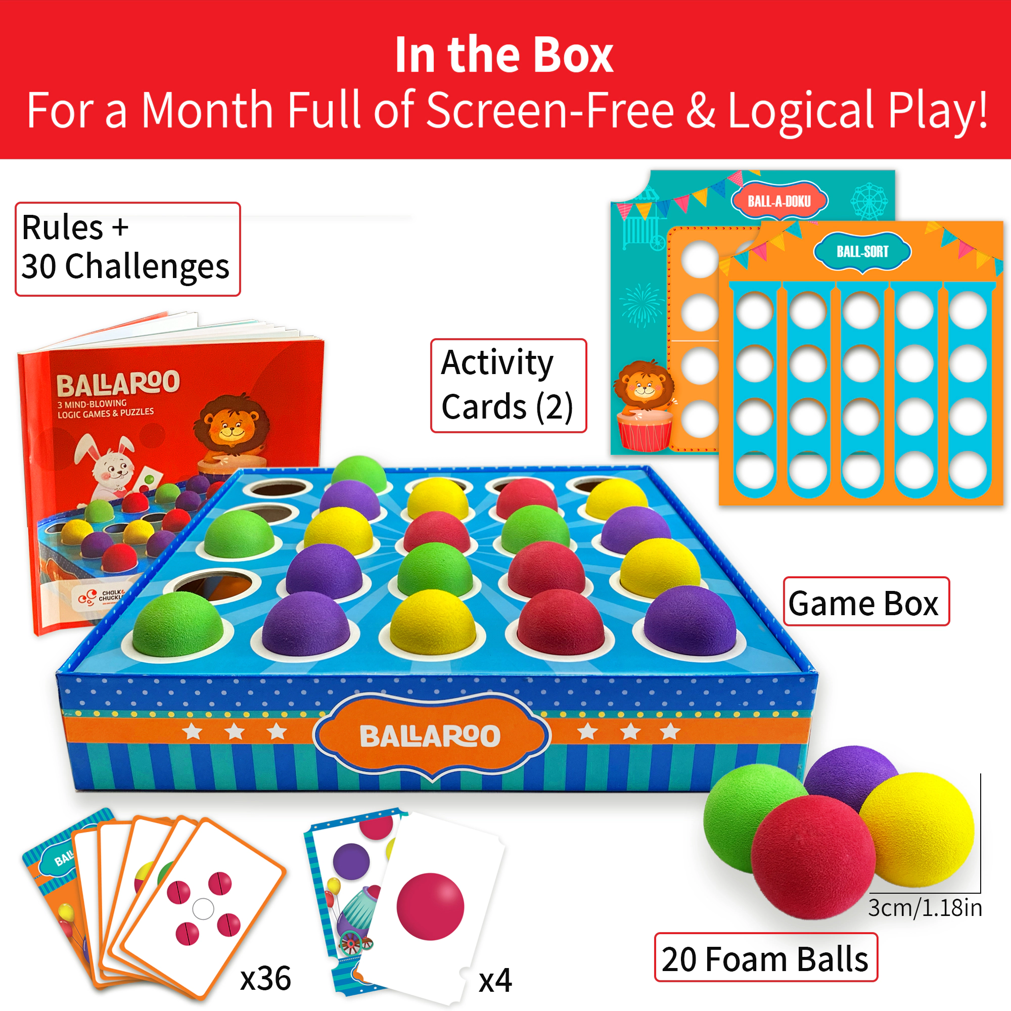 Chalk & Chuckles Ballaroo Game - 1-4 Players