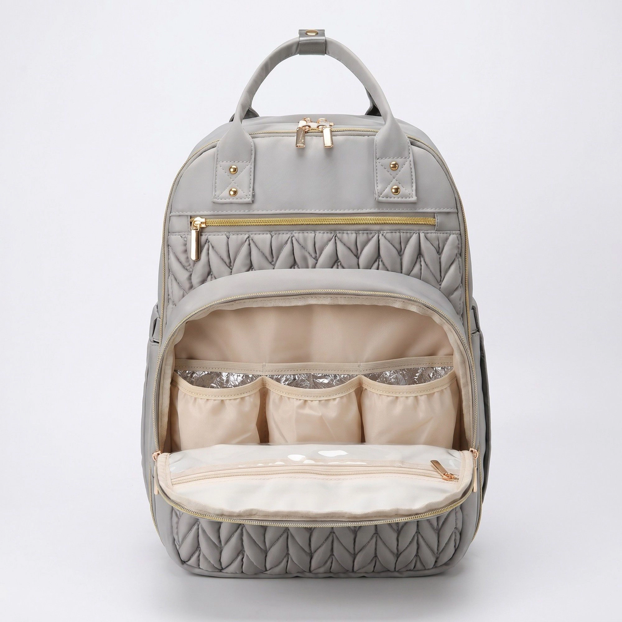 Alilang Women's Diaper Bag Backpack with Changing Pad Multi Pocket Bag Stroller Strap Capacity Organizer 12x9x16.7