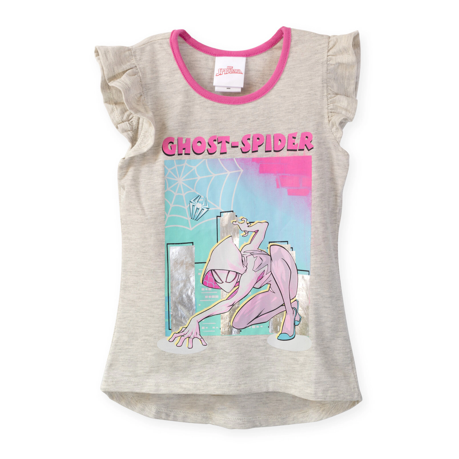 Marvel Spider-Verse Ghost-Spider Girls' 2-Piece Tee and Leggings Set