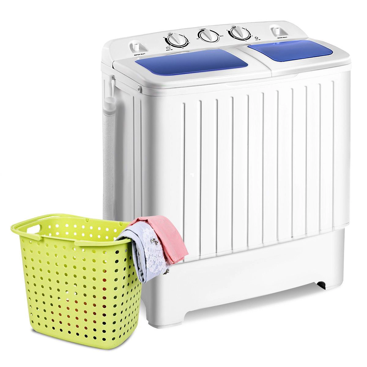 SlickBlue Unisex Compact Twin Tub Portable Washing Machine