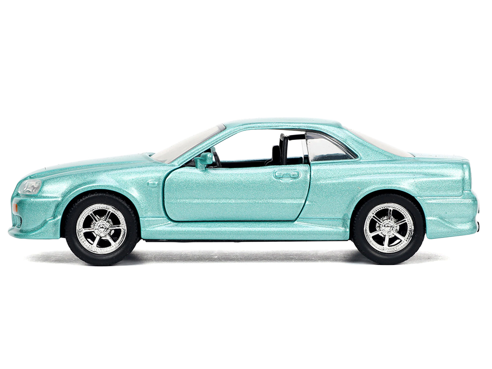 Jada Brian's Nissan Skyline GT-R (BNR34) RHD (Right Hand Drive) Turquoise Metallic "Fast & Furious" Movie 1/32