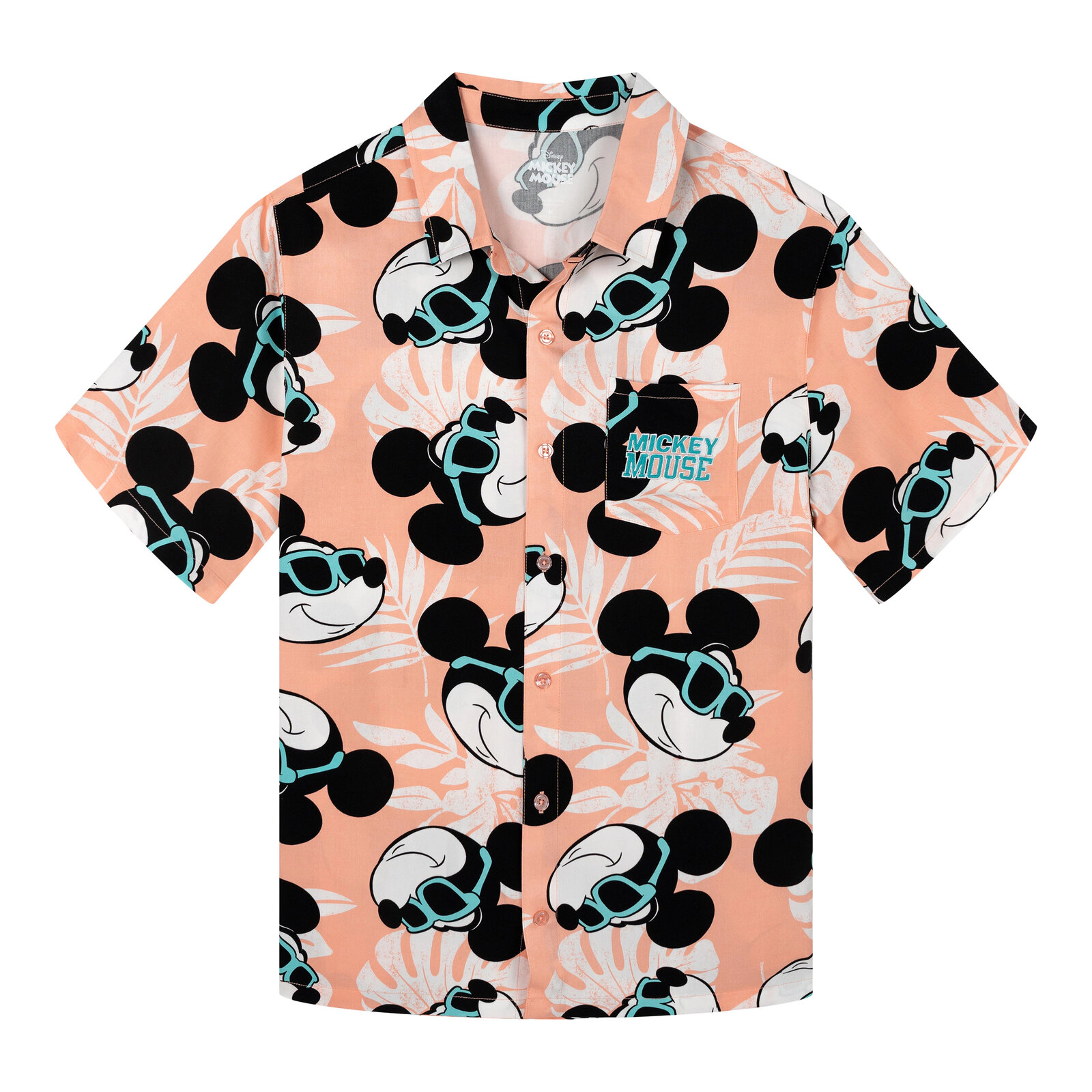 Disney Adult Men or Women Short Sleeve Button Down Shirt