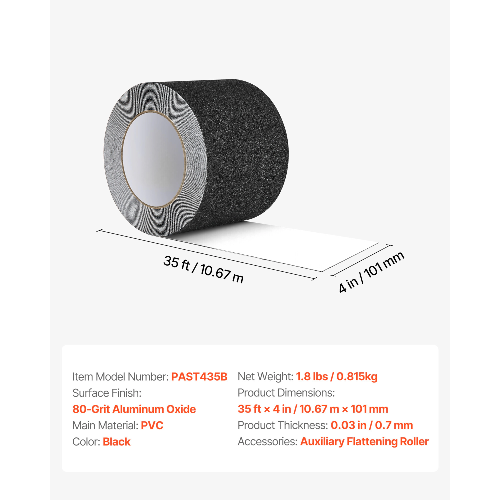 HONGGE Anti-Slip Tape for Stairs, Traction Treads Indoor & Outdoor Use