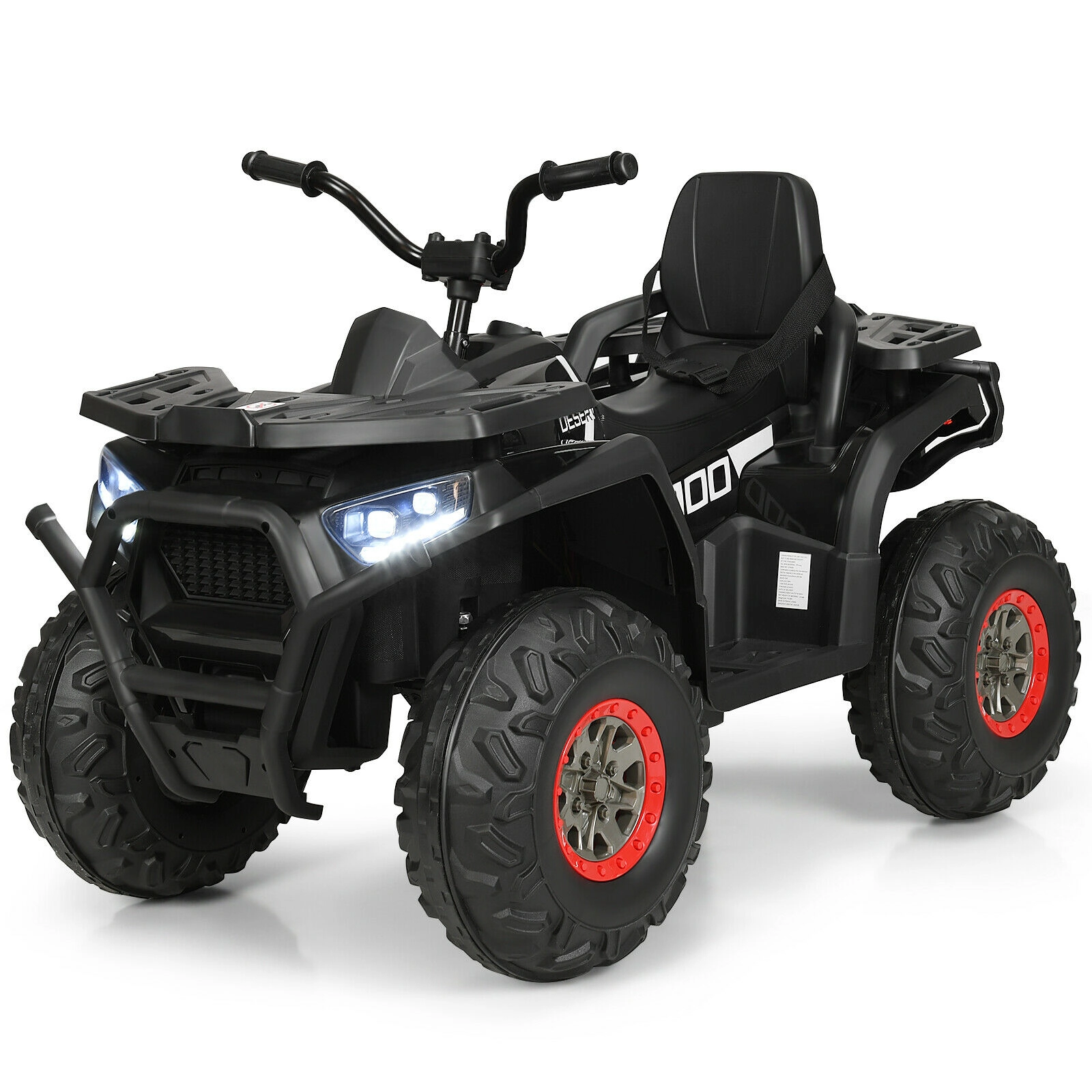 LJG 12 V Kids Electric 4-Wheeler ATV Quad with MP3 and LED Lights