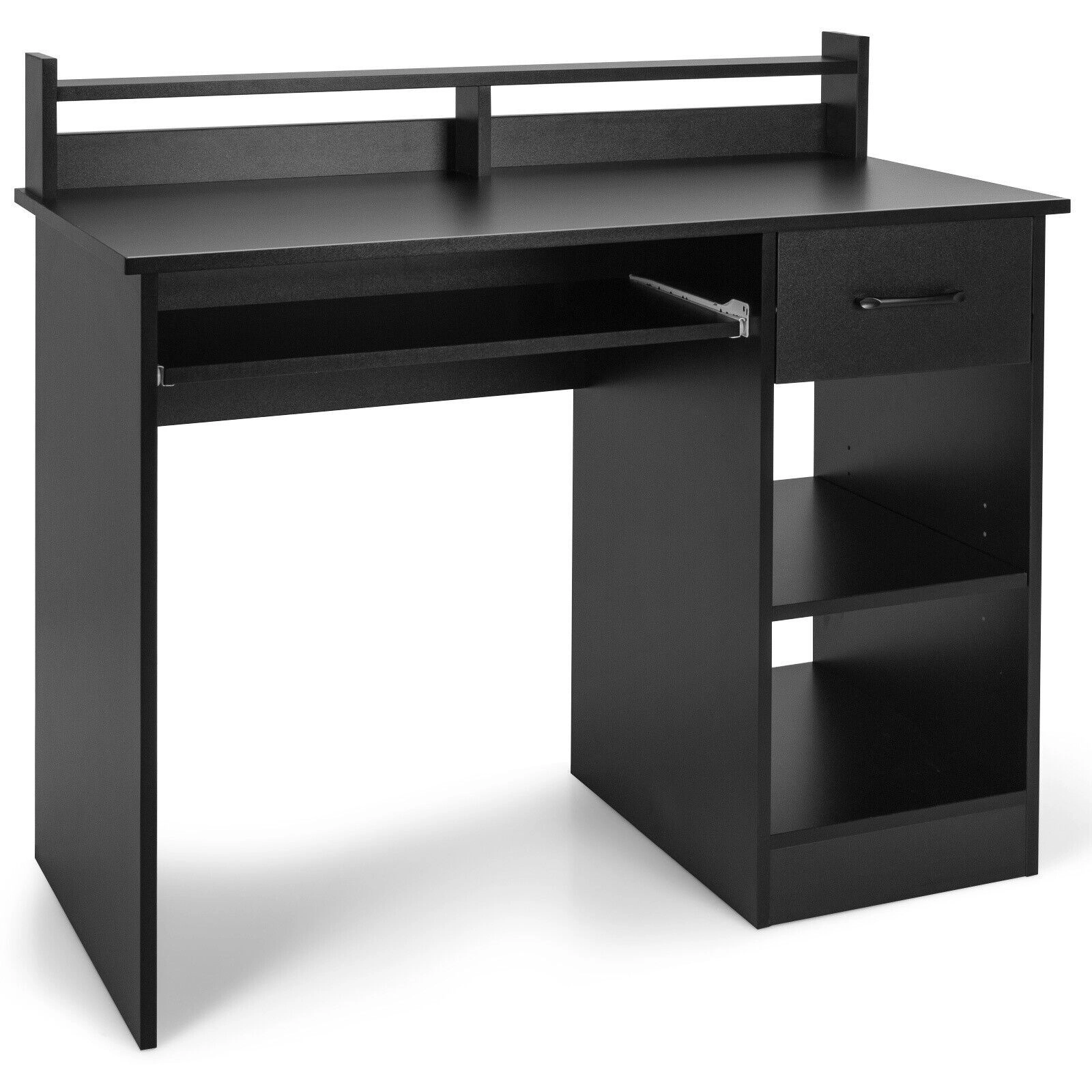 SlickBlue Computer Desk with Drawer and Adjustable Shelf