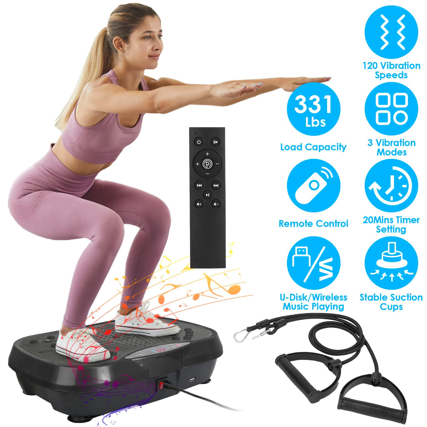 GBruno 120-Speed Vibration Exercise Platform Machine
