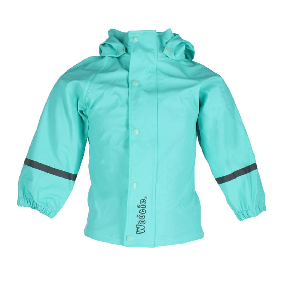 Wootie Little Girl's Solid Color Hooded Rain Coat by