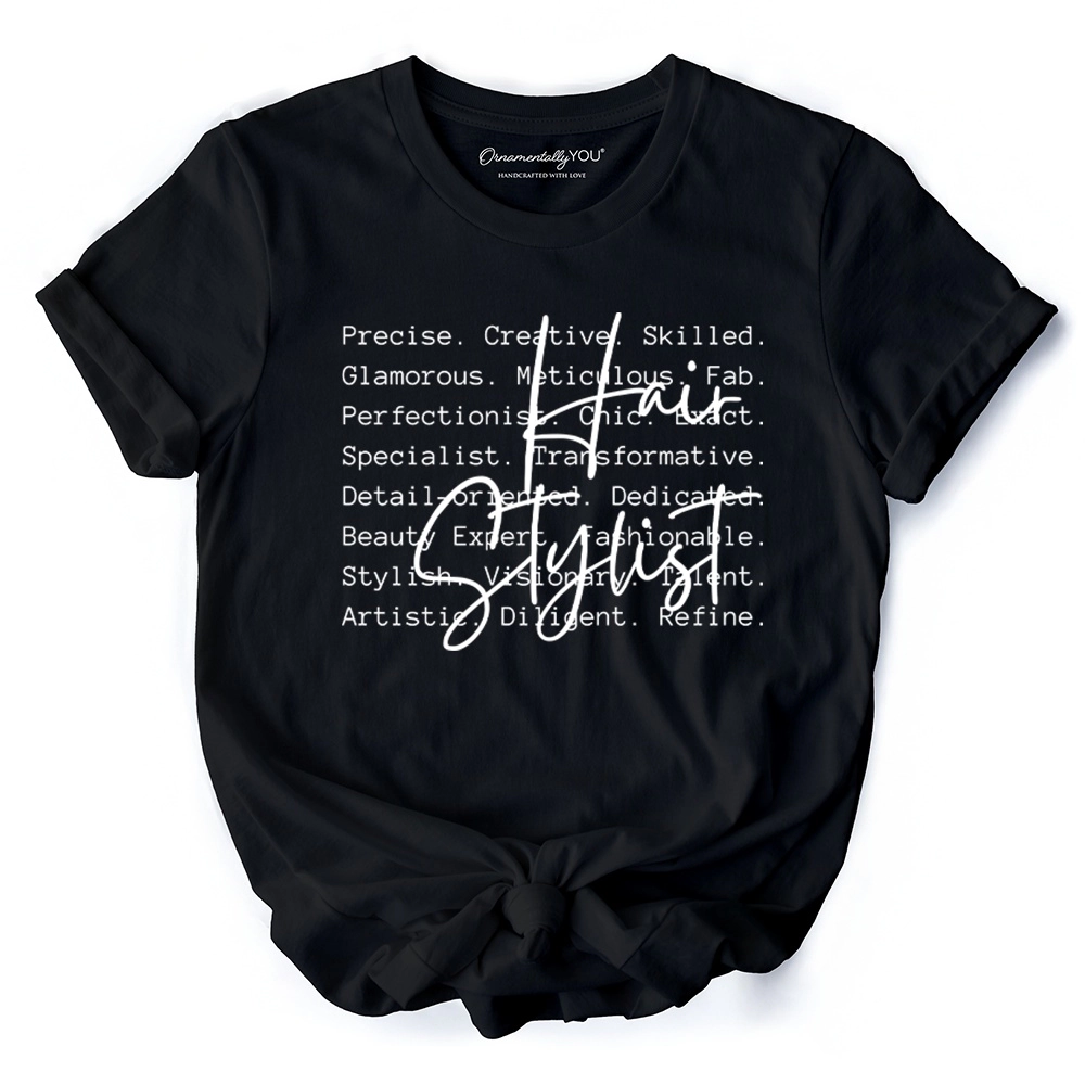 OrnamentallyYou Womens Hair Stylist Definition Beauty Salon Appreciation T-Shirt