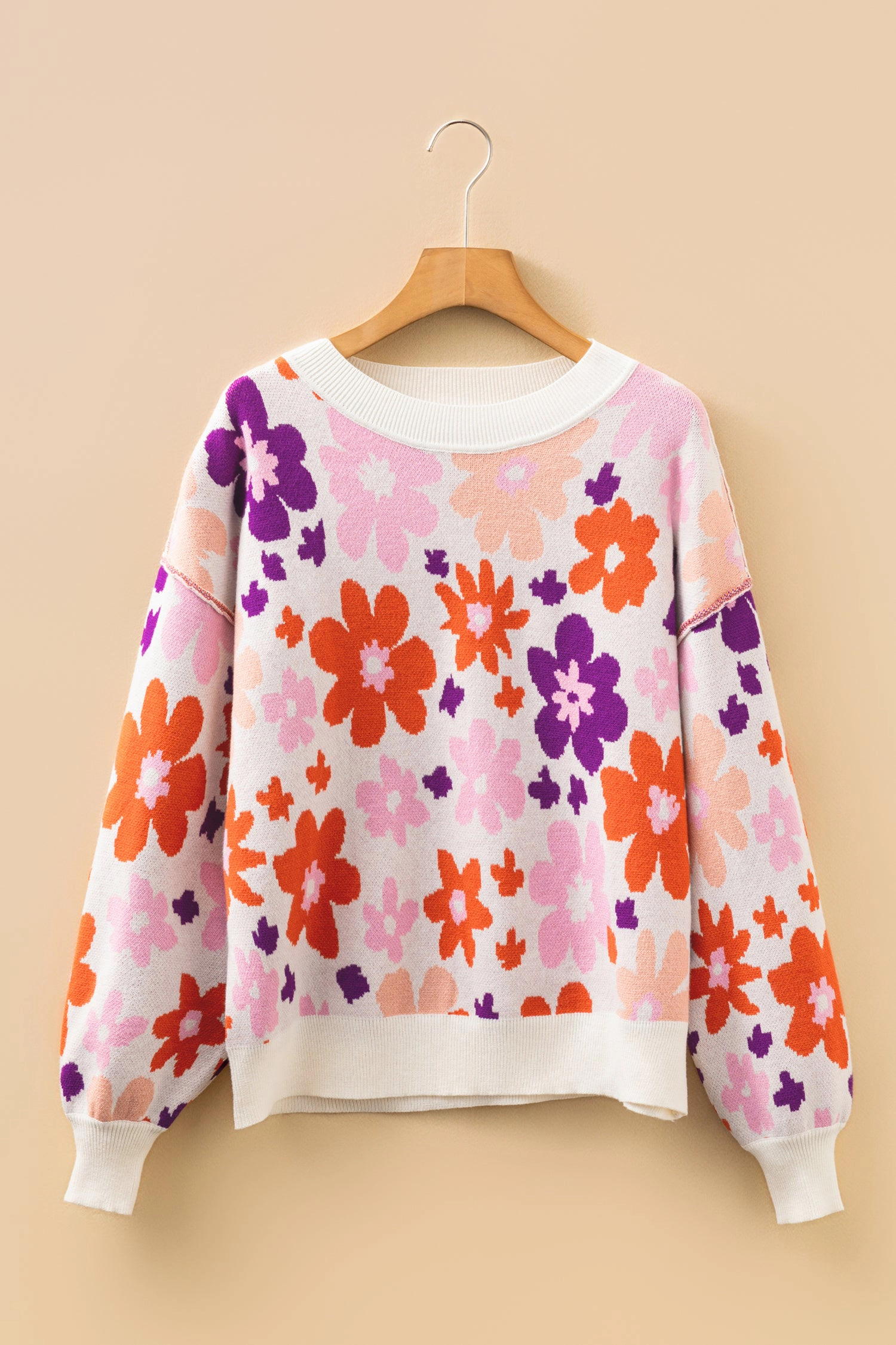Threaded Pear Women's Jaylani Pattern Drop Shoulder Sweater