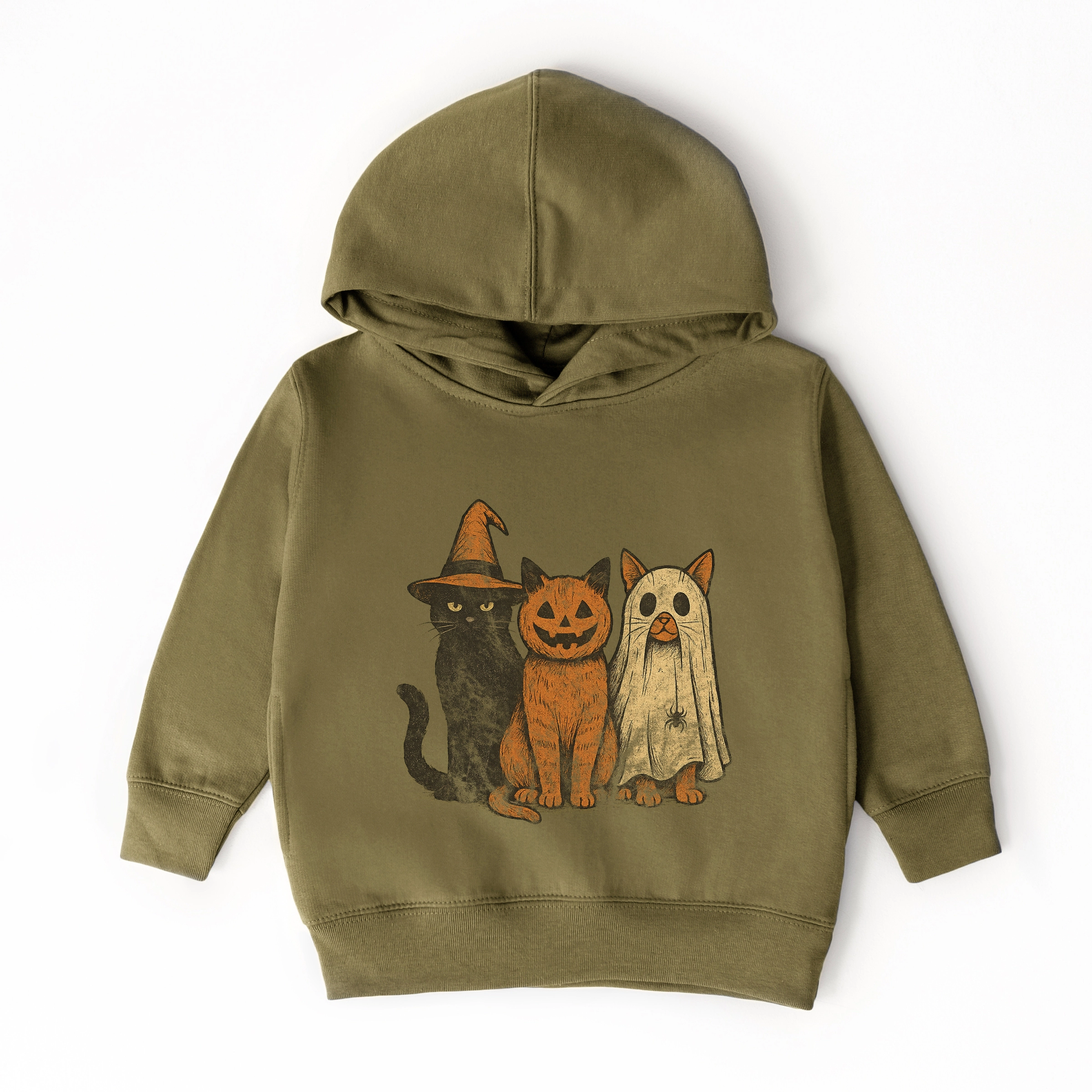 The Juniper Shop - Toddler Hoodie Halloween Cat Trio