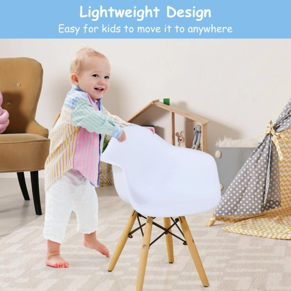 Hivvago 3 Pieces Kid'S Modern Round Table Chair Set